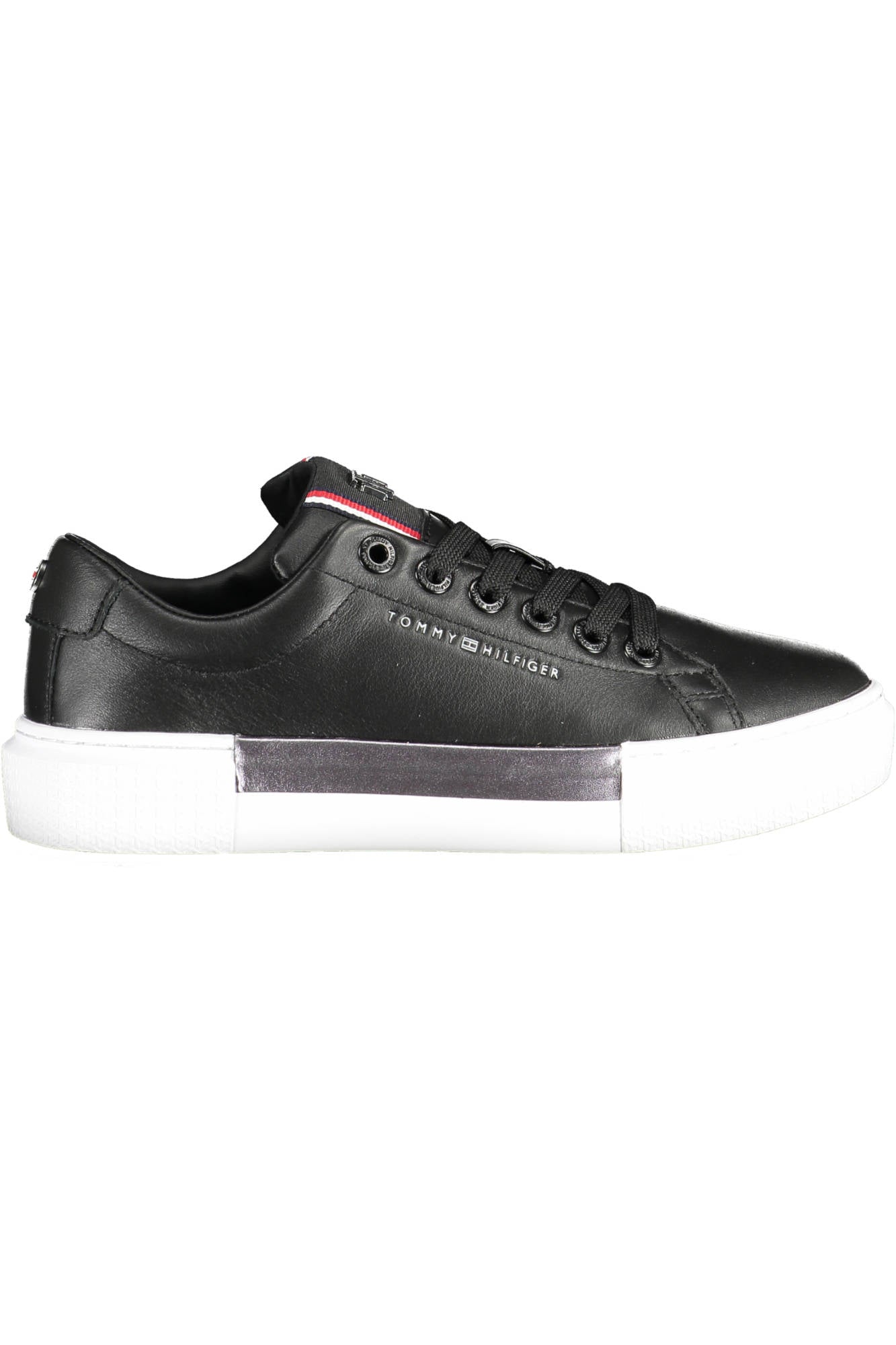 FW0FW06075F_NERO_BDS – Damen Sportschuh Schwarz: Stilvoll mit Kontrastdetails und Logo – Größe: 36, 38, 39, 41 – Farbe: Nero