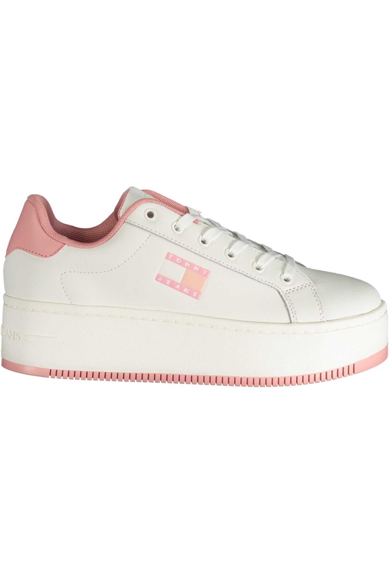 EN0EN02518F_RSTH0 – Trendiger Damensneaker in Rosa mit Keilabsatz und Schnürsenkeln – Größe: 36, 37, 38, 39, 40, 41 – Farbe: Rosa