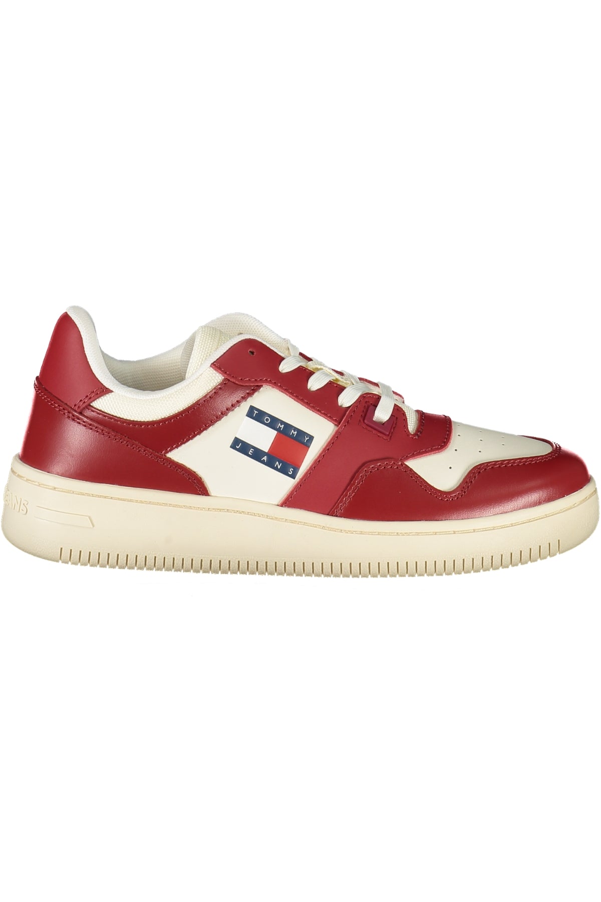 EN0EN02505_ROXMO – Stylischer Damensneaker Rot mit Schnürung & Kontrastdetails – Größe: 36, 37, 38, 39, 40, 41 – Farbe: Rosso