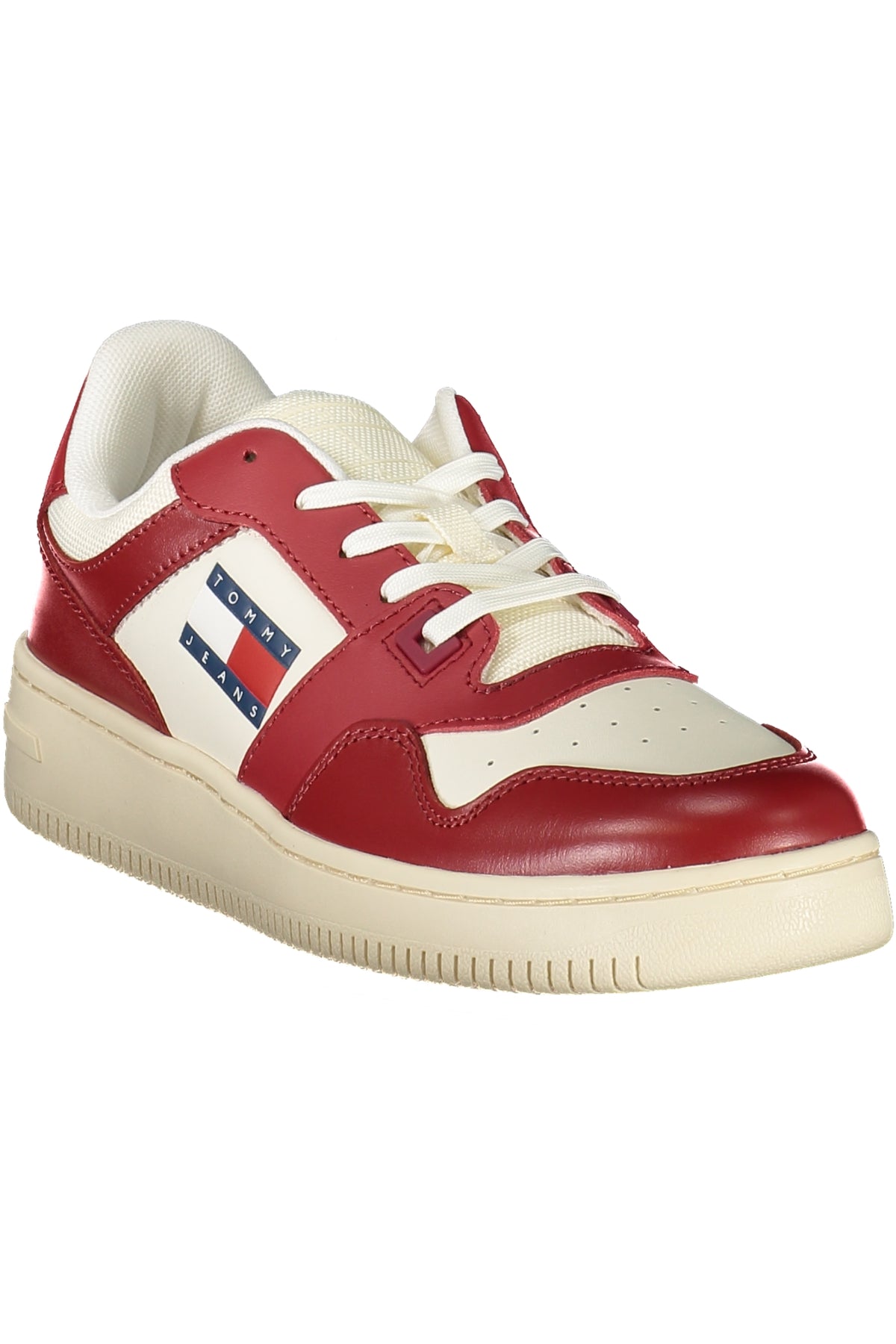EN0EN02505_ROXMO – Stylischer Damensneaker Rot mit Schnürung & Kontrastdetails – Größe: 36, 37, 38, 39, 40, 41 – Farbe: Rosso