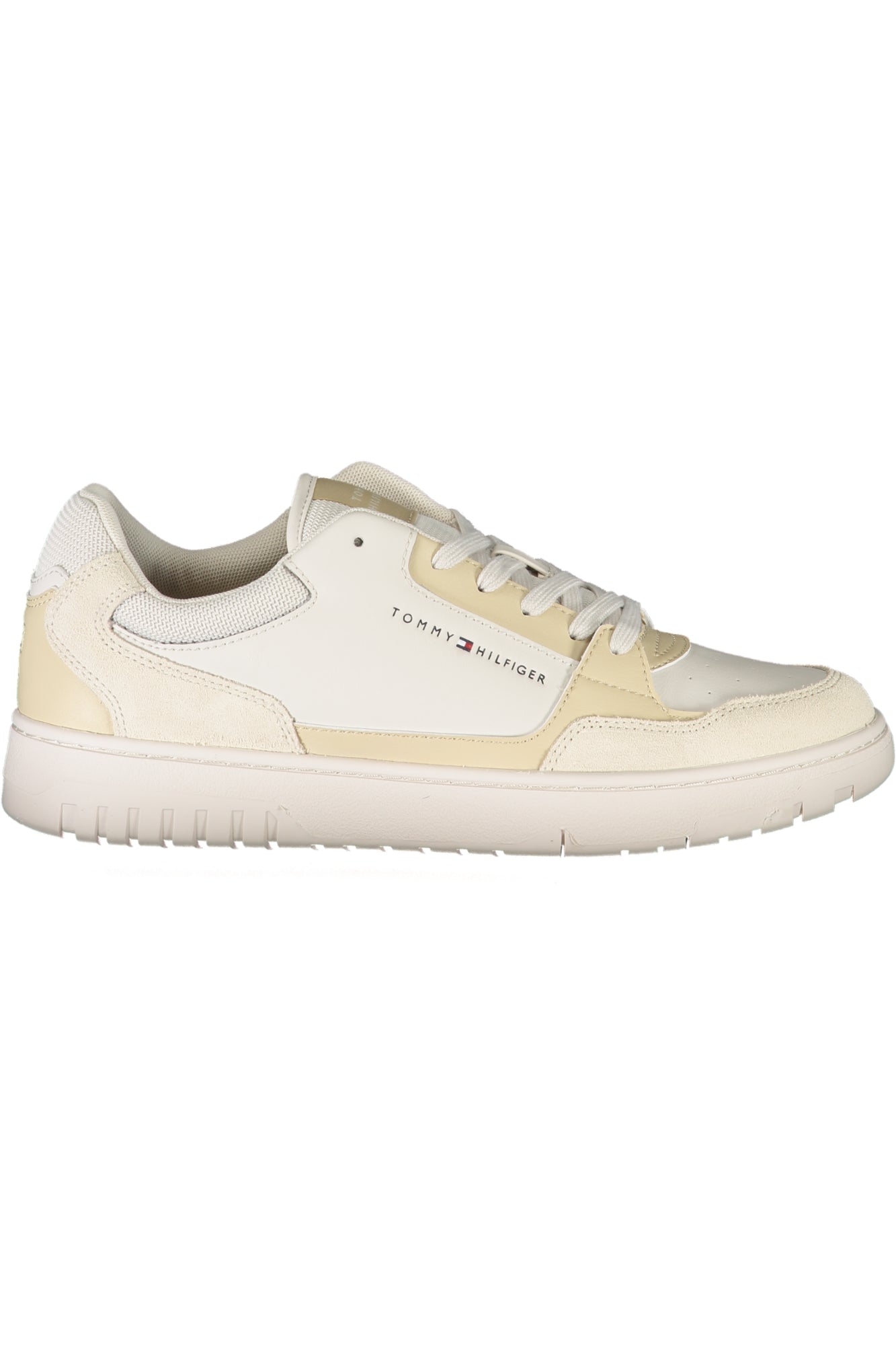 FM0FM05058_BEPQT – Moderner Herrensportschuh Beige mit Kontrastdetails und Druckmuster – Größe: 40, 41, 42, 43, 44, 45, 46 – Farbe: Beige