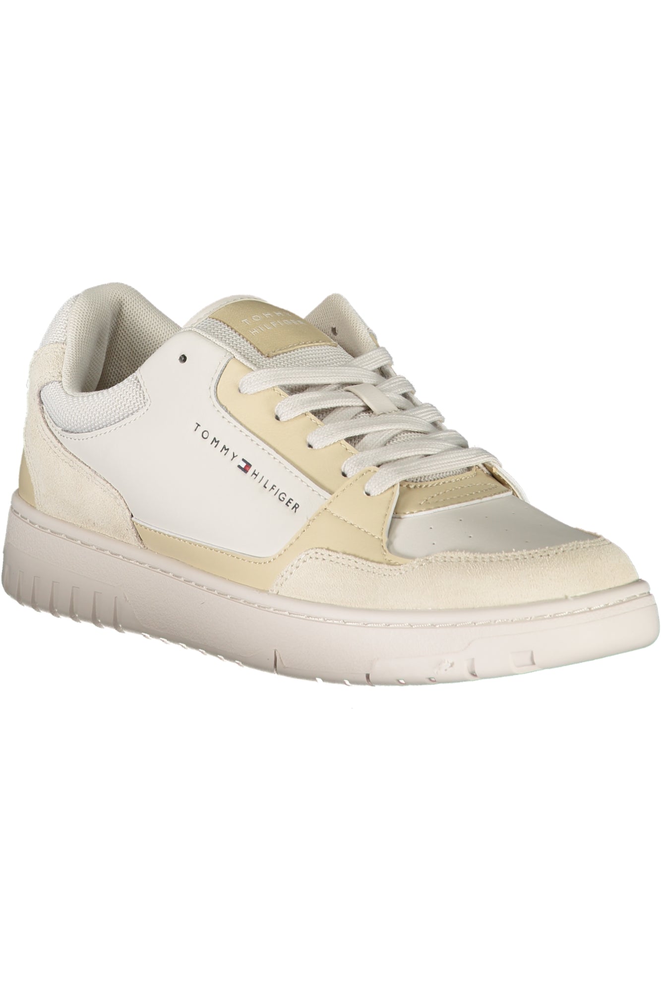 FM0FM05058_BEPQT – Moderner Herrensportschuh Beige mit Kontrastdetails und Druckmuster – Größe: 40, 41, 42, 43, 44, 45, 46 – Farbe: Beige