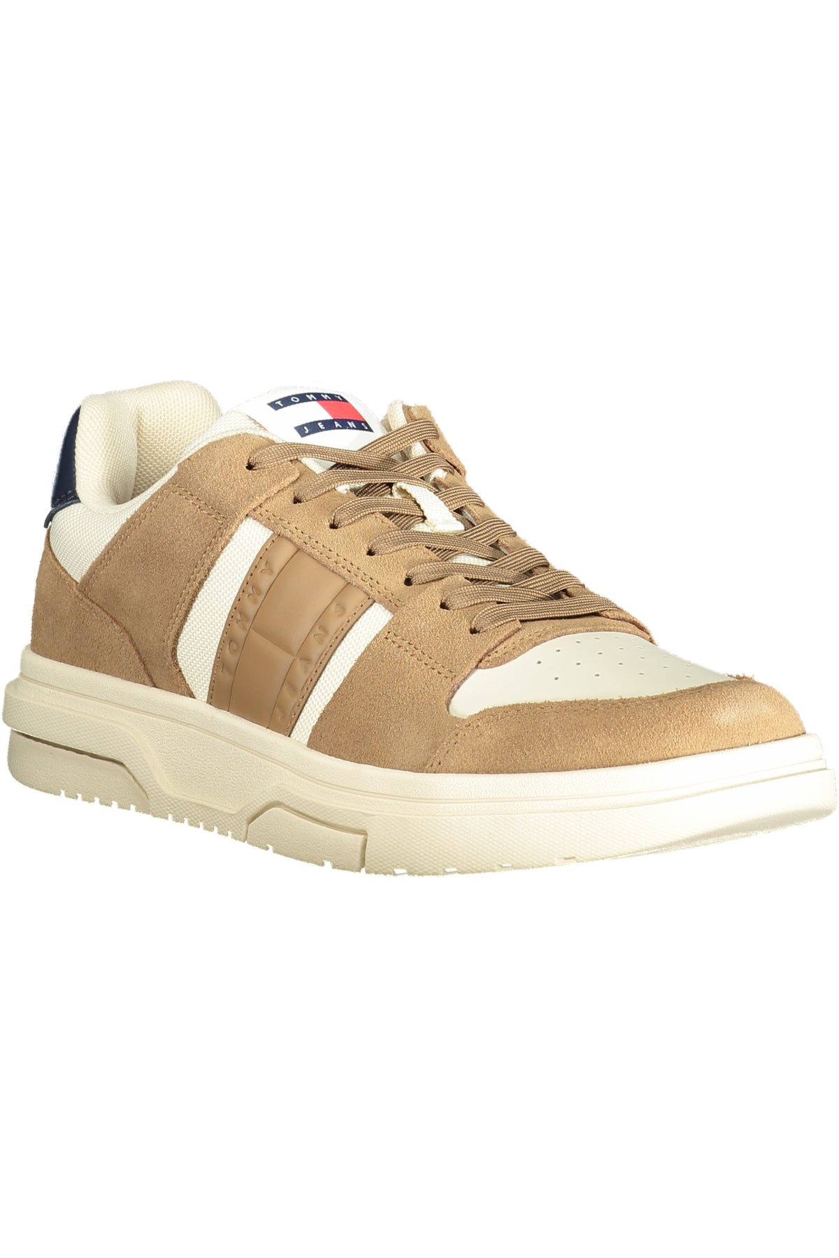 EM0EM01457_BEGWE – Bequemer Herrensportschuh in Beige mit kontrastierenden Details – Größe: 40, 41, 42, 43, 44, 45, 46 – Farbe: Beige