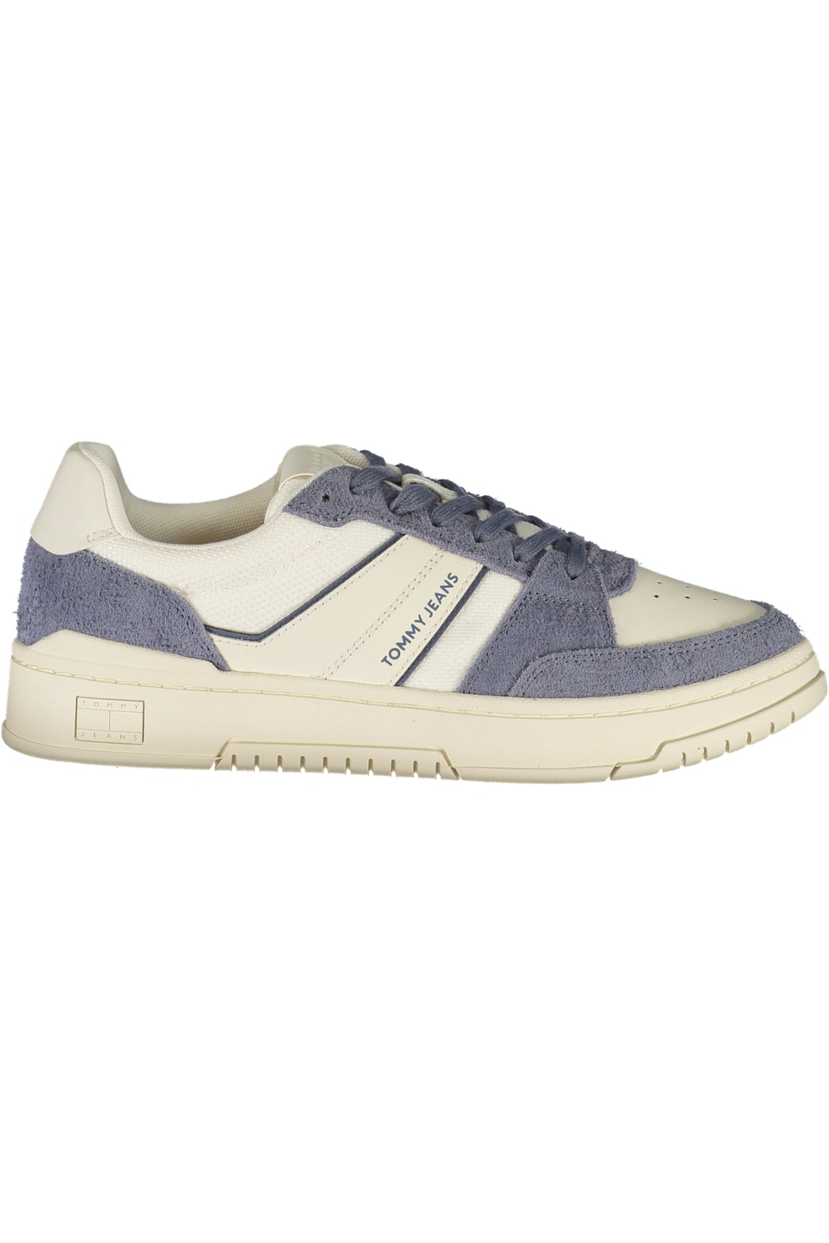 EM0EM01579_BIPO6 – Eleganter Herrensportschuh in Weiß mit Blauen Details und Logo – Größe: 40, 41, 42, 43, 44, 45, 46 – Farbe: Bianco