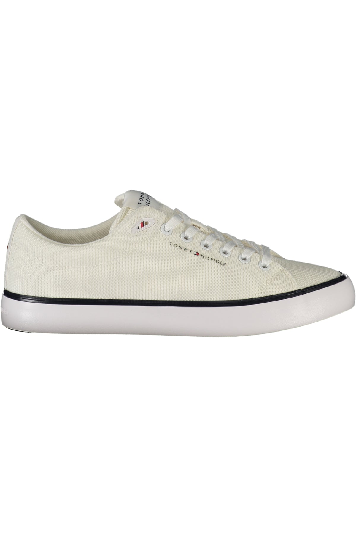 FM0FM05513_BIYBS – Eleganter weißer Herrensportschuh mit Kontrastdetails und Komfortsohle – Größe: 40, 41, 42, 43, 44, 45, 46 – Farbe: Bianco