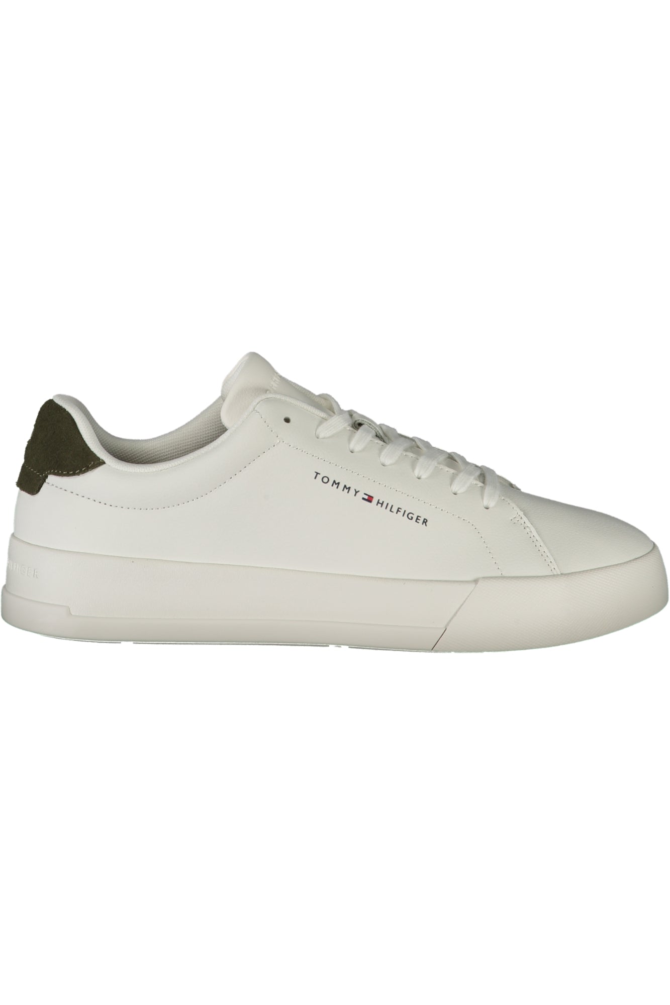 FM0FM05297_BIRBN – Moderner Herrensportschuh in Weiß mit grünen Akzenten und Komfort – Größe: 40, 41, 42, 43, 44, 45, 46 – Farbe: Bianco