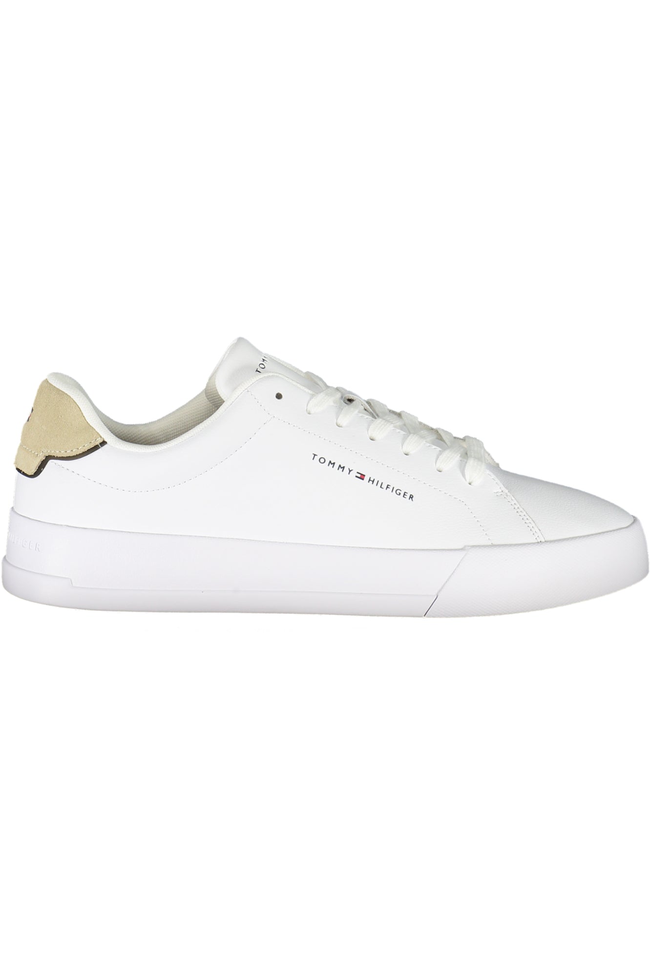 FM0FM05367_BI0LC – Moderner Herren-Sportschuh in Weiß mit Beige-Akzenten und Logo – Größe: 40, 41, 42, 43, 44, 45, 46 – Farbe: Bianco