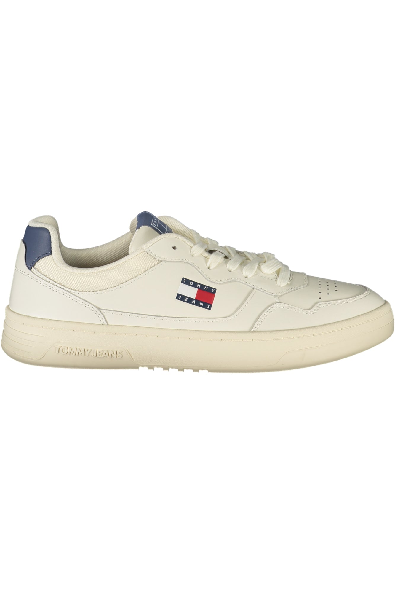 EM0EM01443_BIPO6 – Eleganter Herrensportschuh in Weiß mit Blauem Kontrast und Komfort – Größe: 40, 41, 42, 43, 44, 45, 46 – Farbe: Bianco