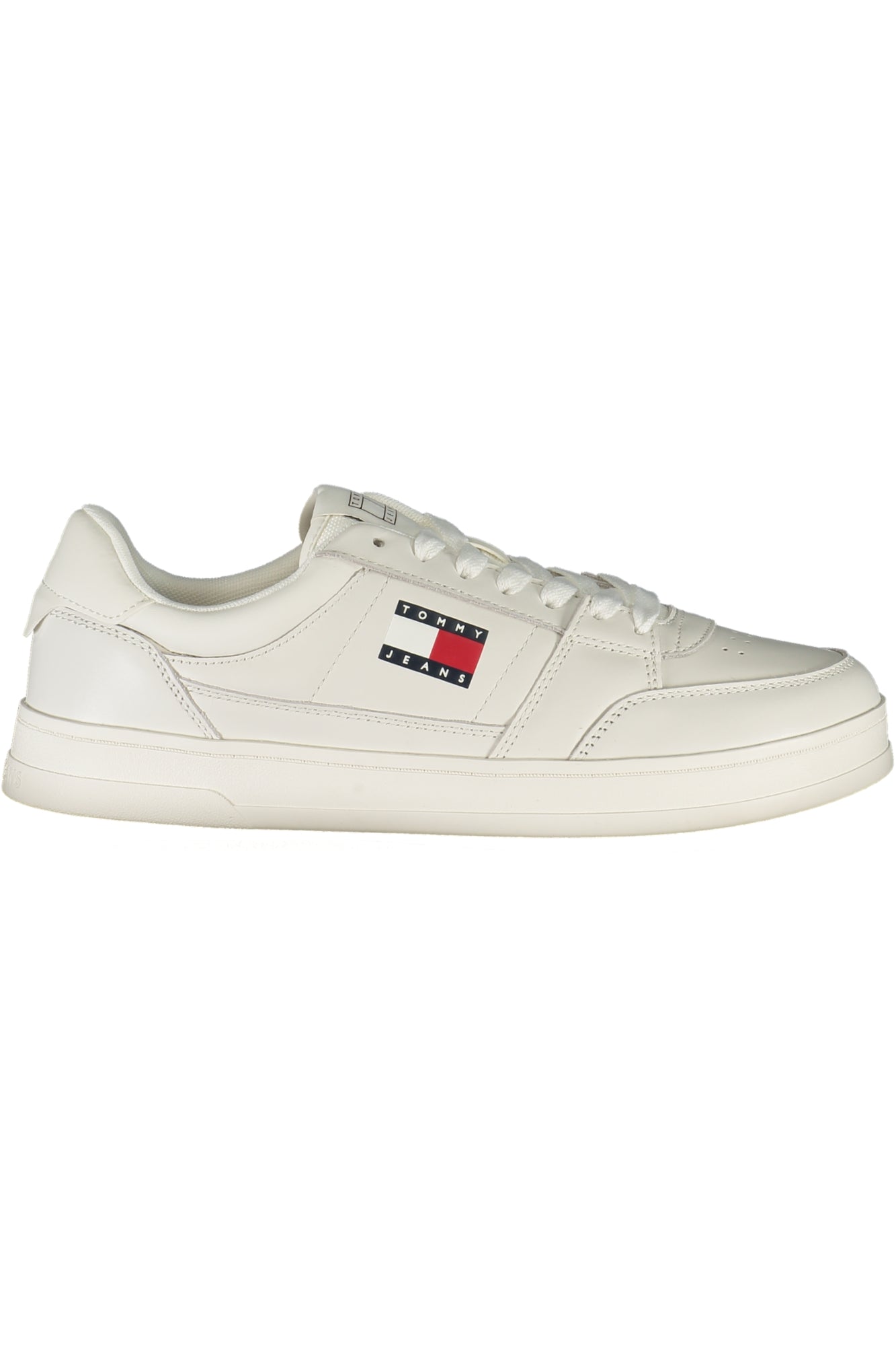 EM0EM01574_BIYBL – Stilvoller weißer Herrensneaker mit Komfort und Kontrastdetails – Größe: 40, 41, 42, 43, 44, 45, 46 – Farbe: Bianco