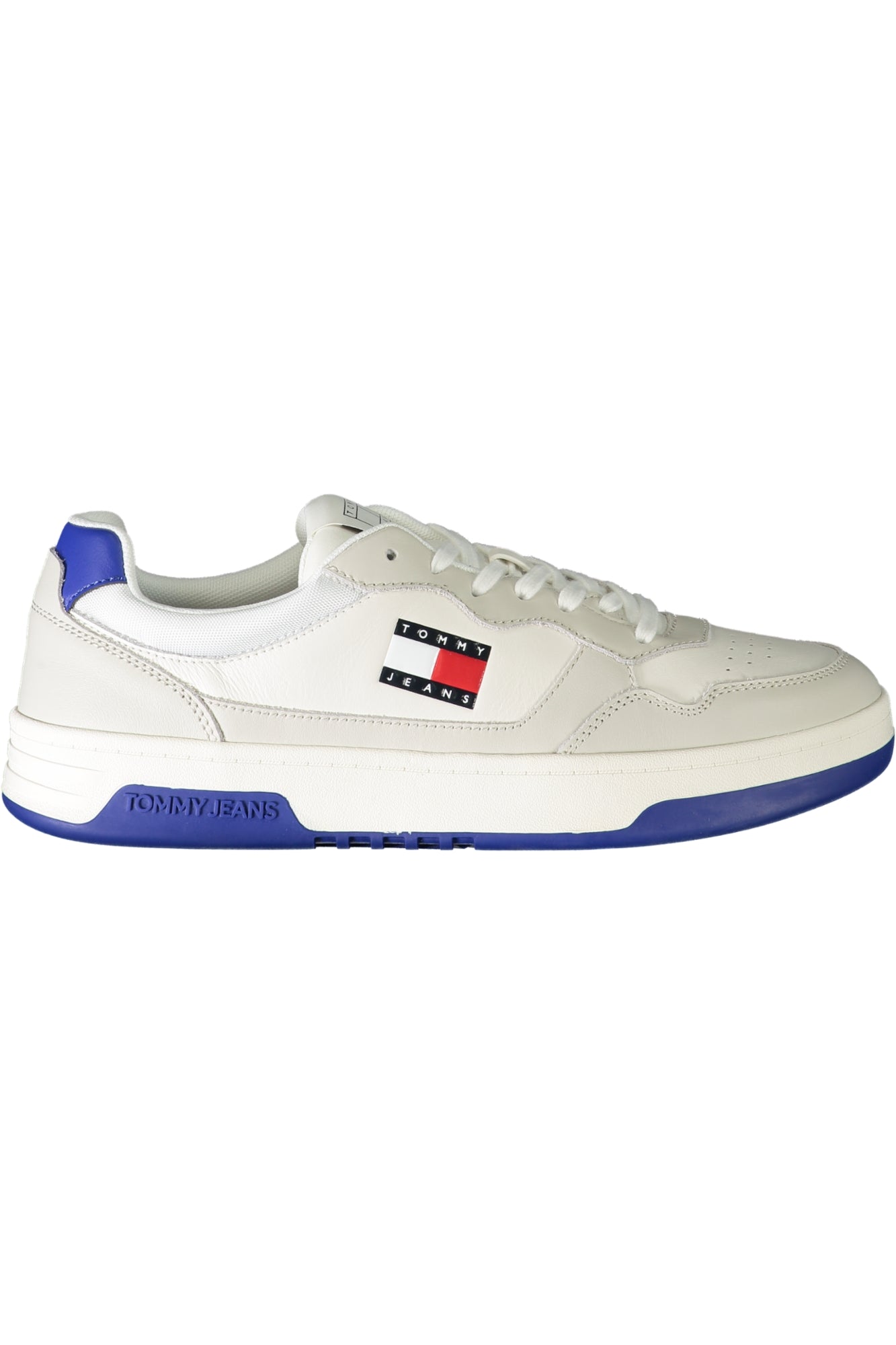 EM0EM01443_BIP06 – Eleganter weißer Sportschuh für Herren mit blauen Details – Größe: 40, 41, 42, 43, 44, 45, 46 – Farbe: Bianco