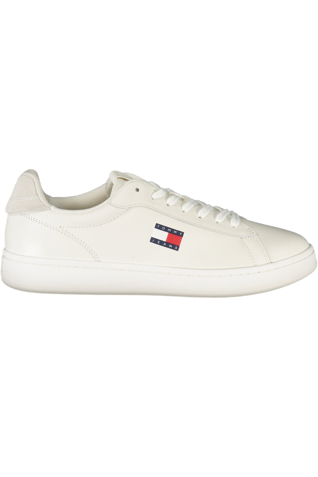EM0EM01596_BIYBL – Weißer Herrensportschuh mit grauen Details und herausnehmbarem Fußbett – Größe: 40, 41, 42, 43, 44, 45, 46 – Farbe: Bianco