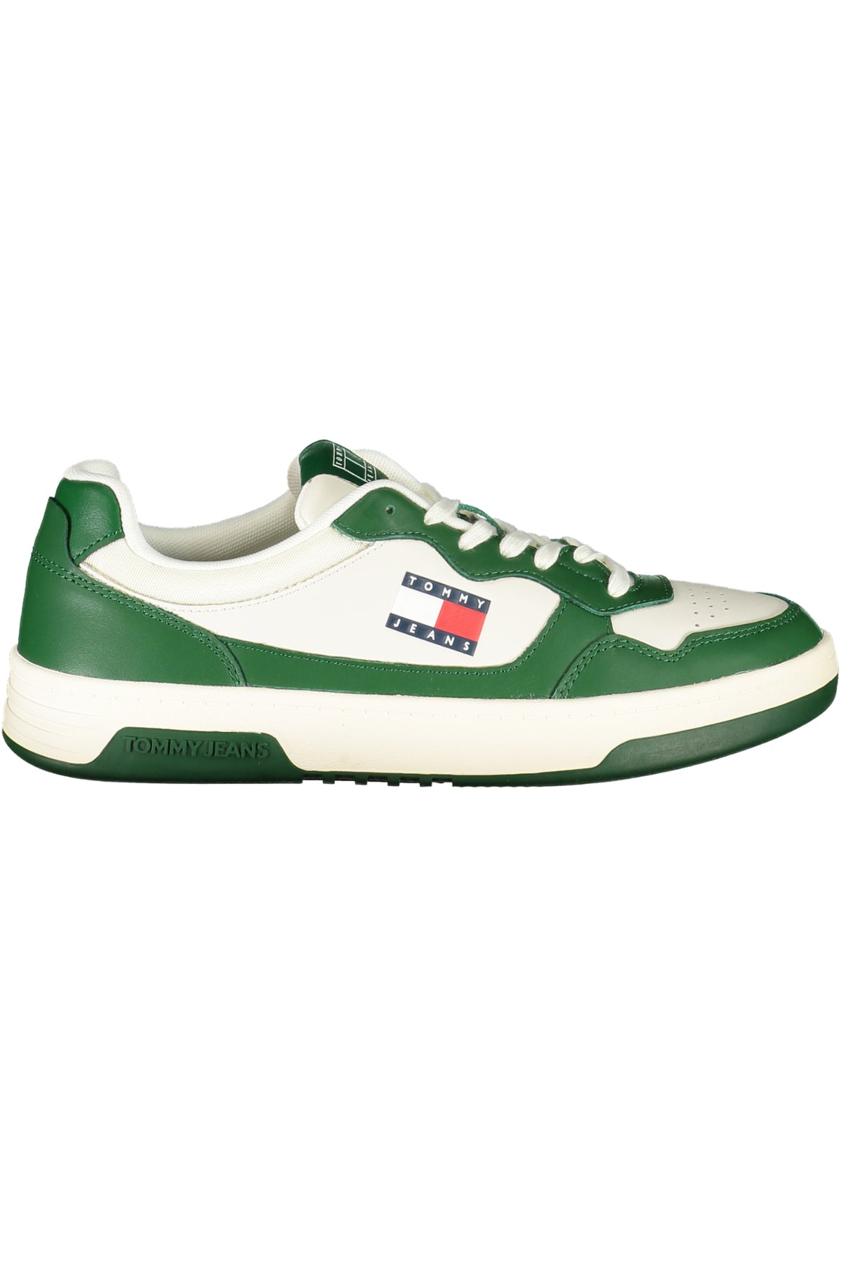 EM0EM01443_BIYBI – Moderner Herrensportschuh in Weiß mit grünem Detail für Komfort – Größe: 40, 41, 42, 43, 44, 45, 46 – Farbe: Bianco