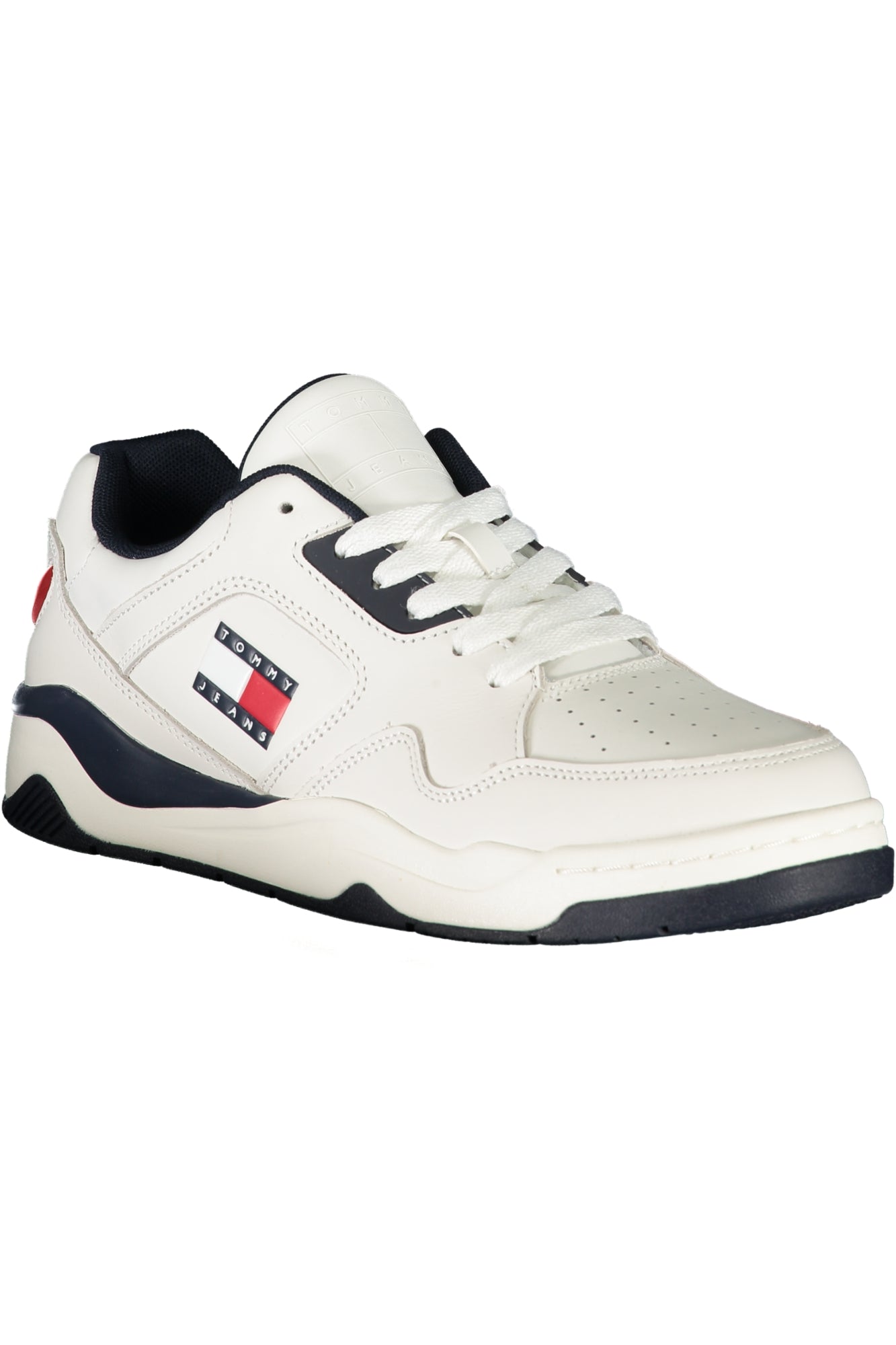 EM0EM01379_BI0G1 – Stylischer Herren-Sportschuh in Weiß mit Kontrastdetails und Logo – Größe: 42, 43, 44, 45 – Farbe: Bianco