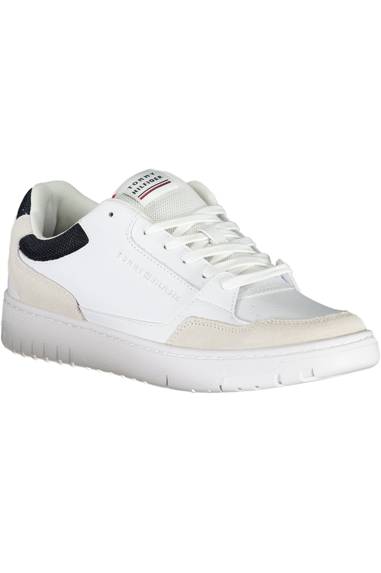 FM0FM04730_FF9C26C_BIANCOYBS – Eleganter Weißer Herren-Sportschuh mit Kontrasten und Print-Design – Größe: 46 – Farbe: Bianco