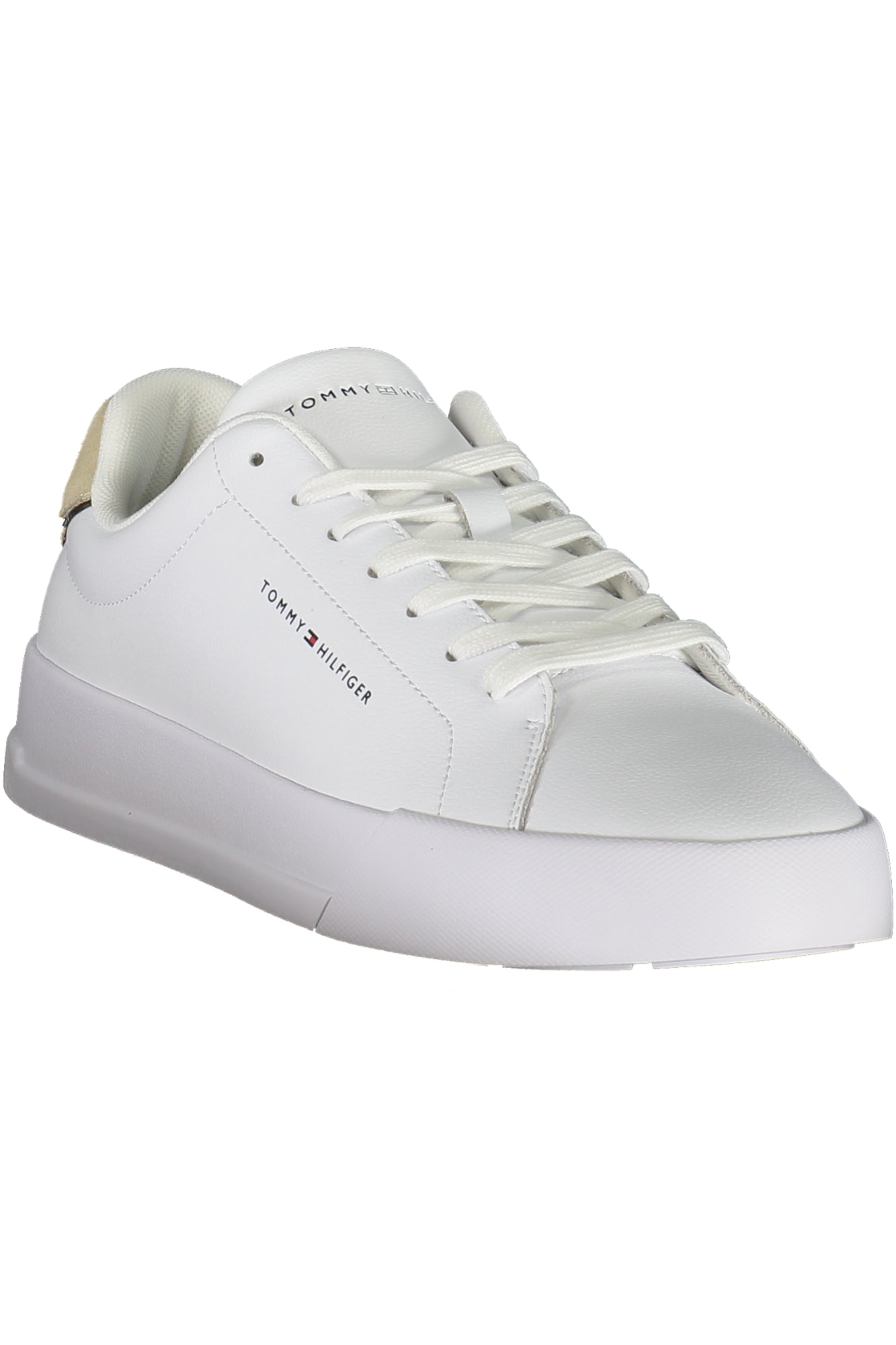 FM0FM05367_BI0LC – Moderner Herren-Sportschuh in Weiß mit Beige-Akzenten und Logo – Größe: 40, 41, 42, 43, 44, 45, 46 – Farbe: Bianco