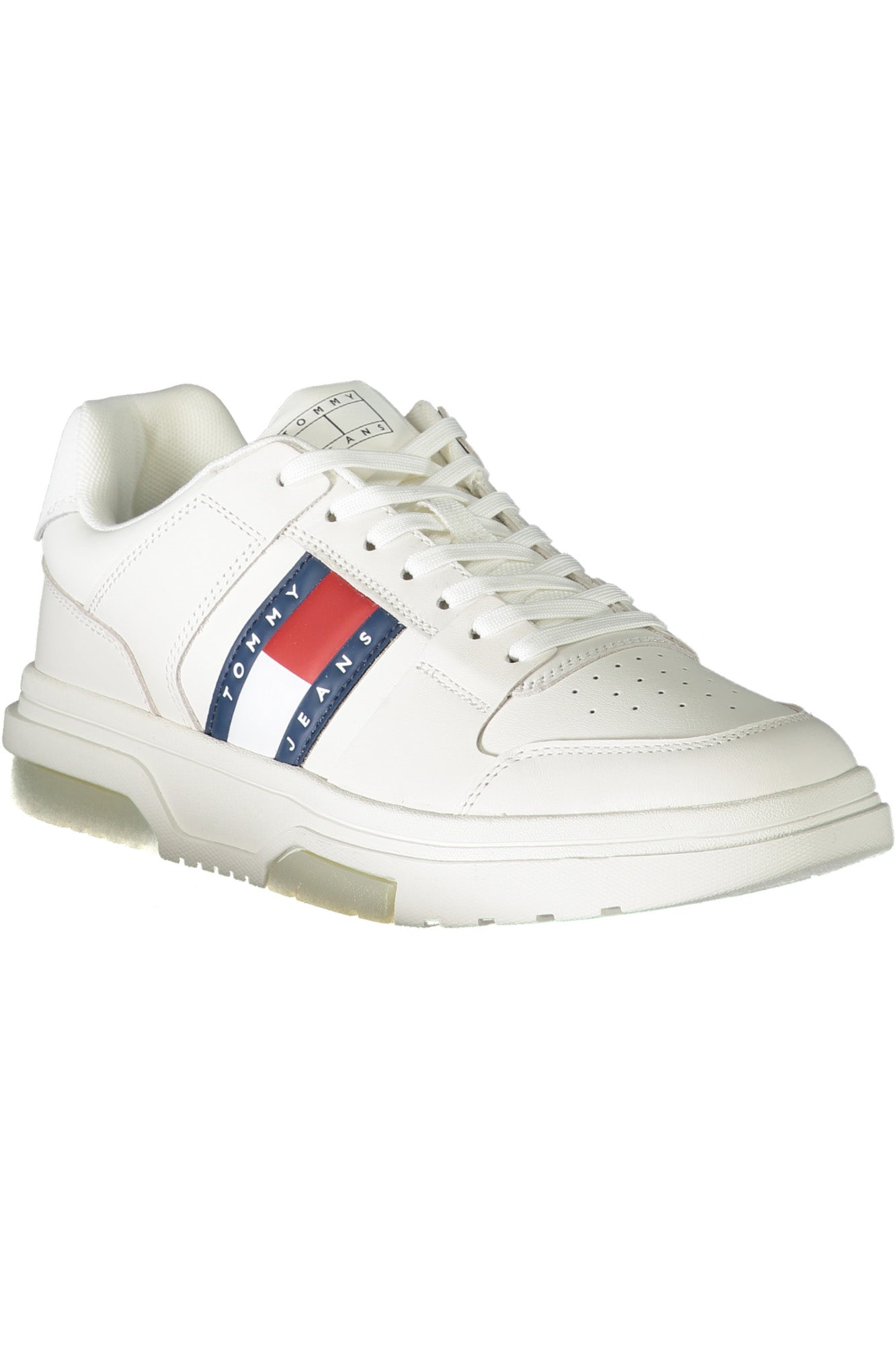 EM0EM01521_BITCR – Herren Sportschuh: Weiß, Kontrastdetails & Druck für Stil und Komfort – Größe: 40, 41, 42, 43, 44, 45, 46 – Farbe: Bianco