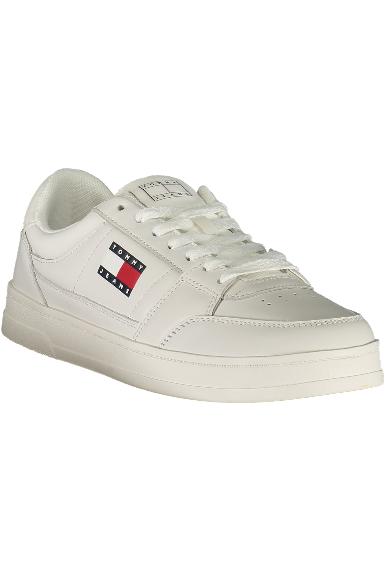 EM0EM01574_BIYBL – Stilvoller weißer Herrensneaker mit Komfort und Kontrastdetails – Größe: 40, 41, 42, 43, 44, 45, 46 – Farbe: Bianco