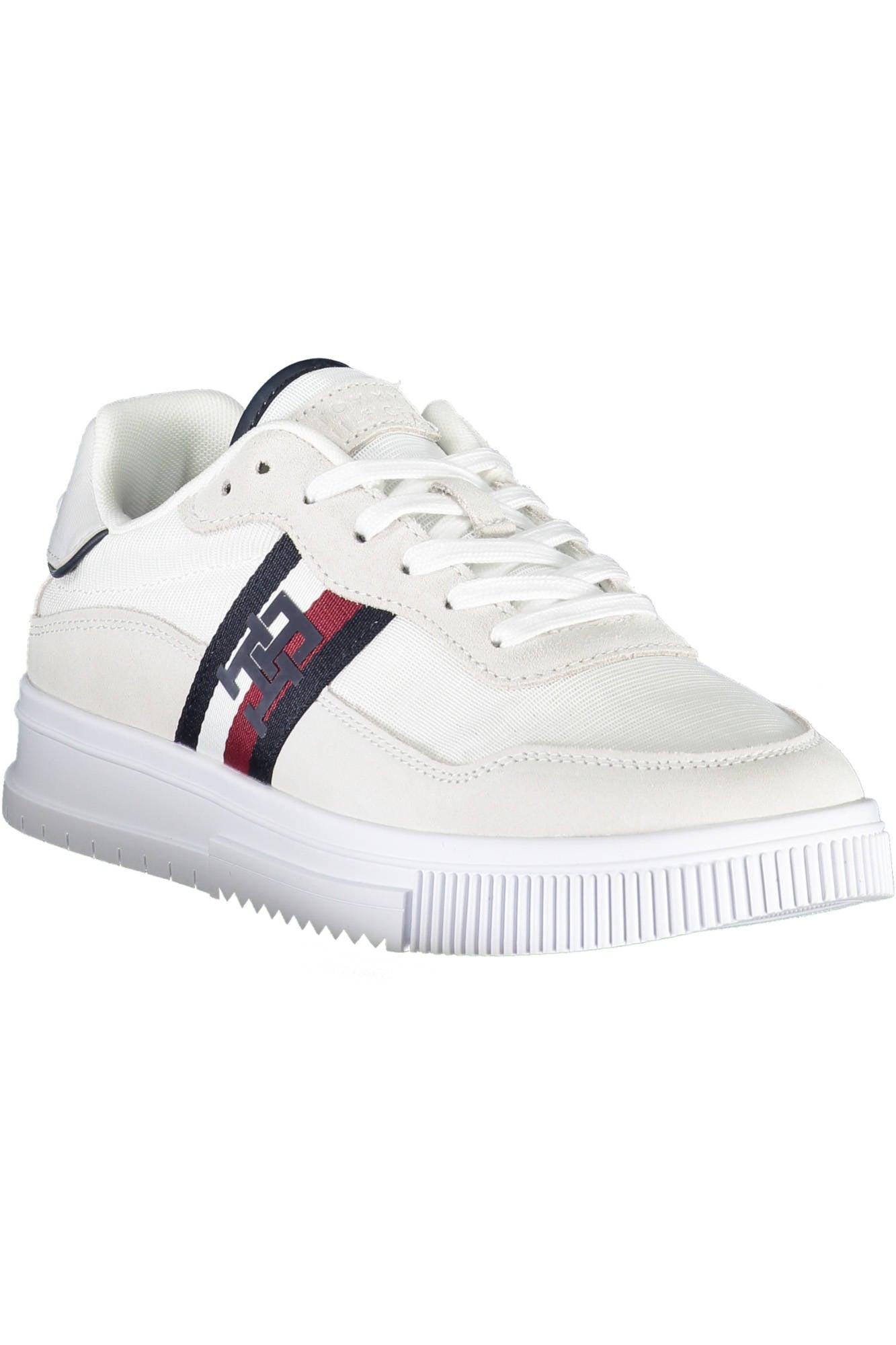 FM0FM04585_BIANCO_YBS – Nachhaltiger Herren-Sportschuh Weiß mit Kontrastdetails & Logo – Größe: 40, 44, 42, 45, 41 – Farbe: Bianco