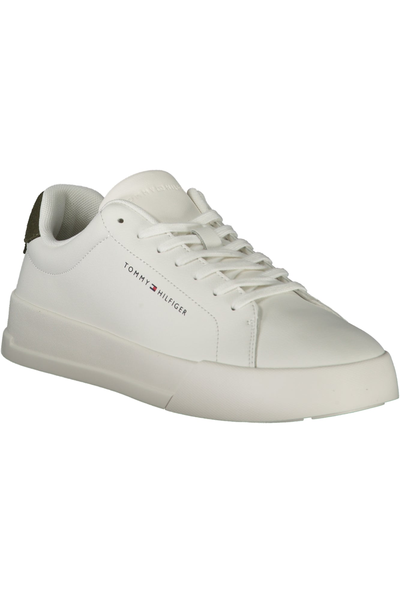 FM0FM05297_BIRBN – Moderner Herrensportschuh in Weiß mit grünen Akzenten und Komfort – Größe: 40, 41, 42, 43, 44, 45, 46 – Farbe: Bianco