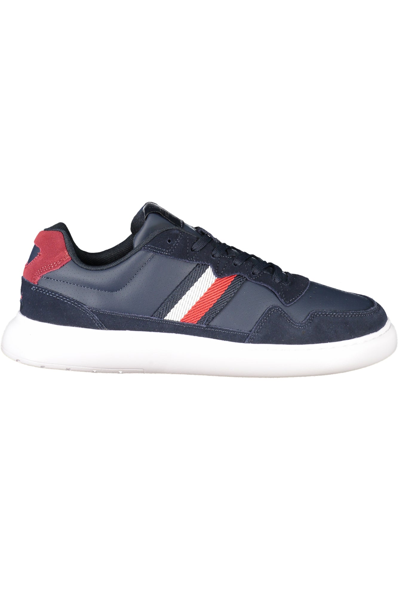FM0FM04889_BLC1G – Blauer Herren-Sportschuh mit Schnürsenkeln und Kontrastdetails – Größe: 40, 41, 42, 43, 44, 45, 46 – Farbe: Blu