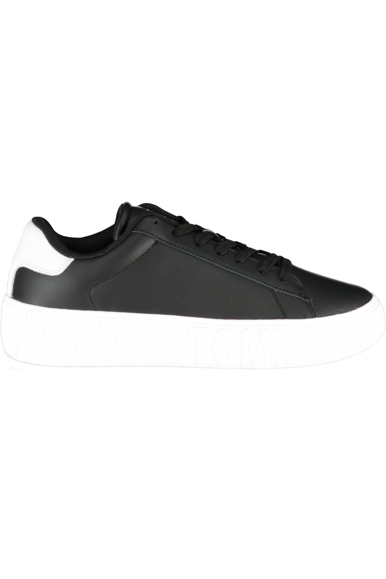 EM0EM01159_NEBDS – Stylischer Herrensneaker: Schwarzer Sportschuh mit Kontrastdetails – Größe: 44, 45, 46, 40, 41, 42, 43 – Farbe: Nero