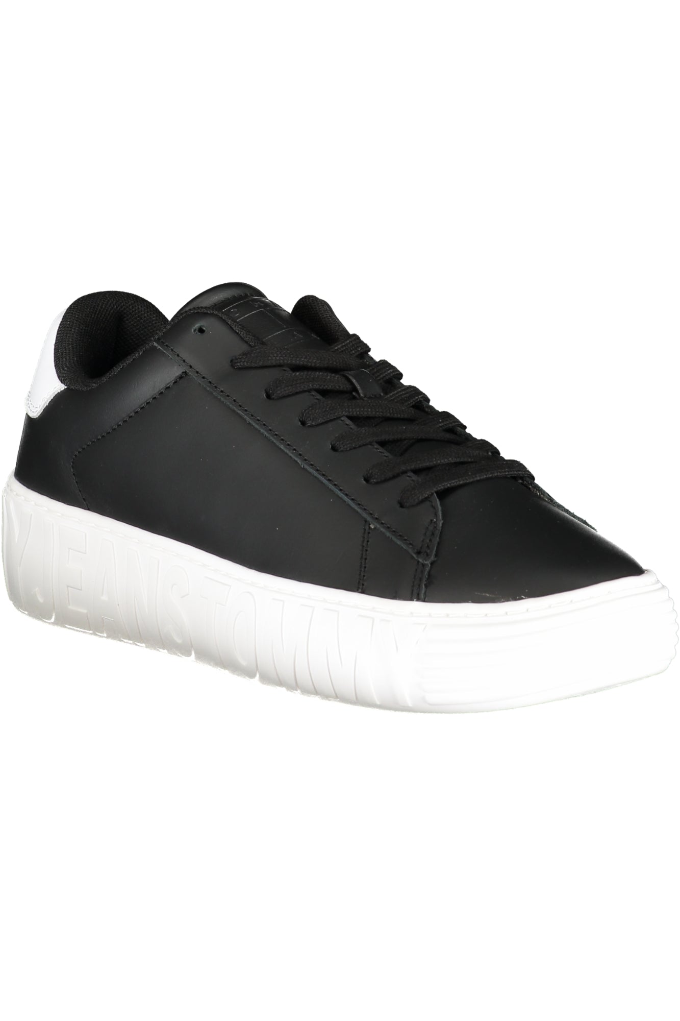EM0EM01159_NEBDS – Stylischer Herrensneaker: Schwarzer Sportschuh mit Kontrastdetails – Größe: 44, 45, 46, 40, 41, 42, 43 – Farbe: Nero