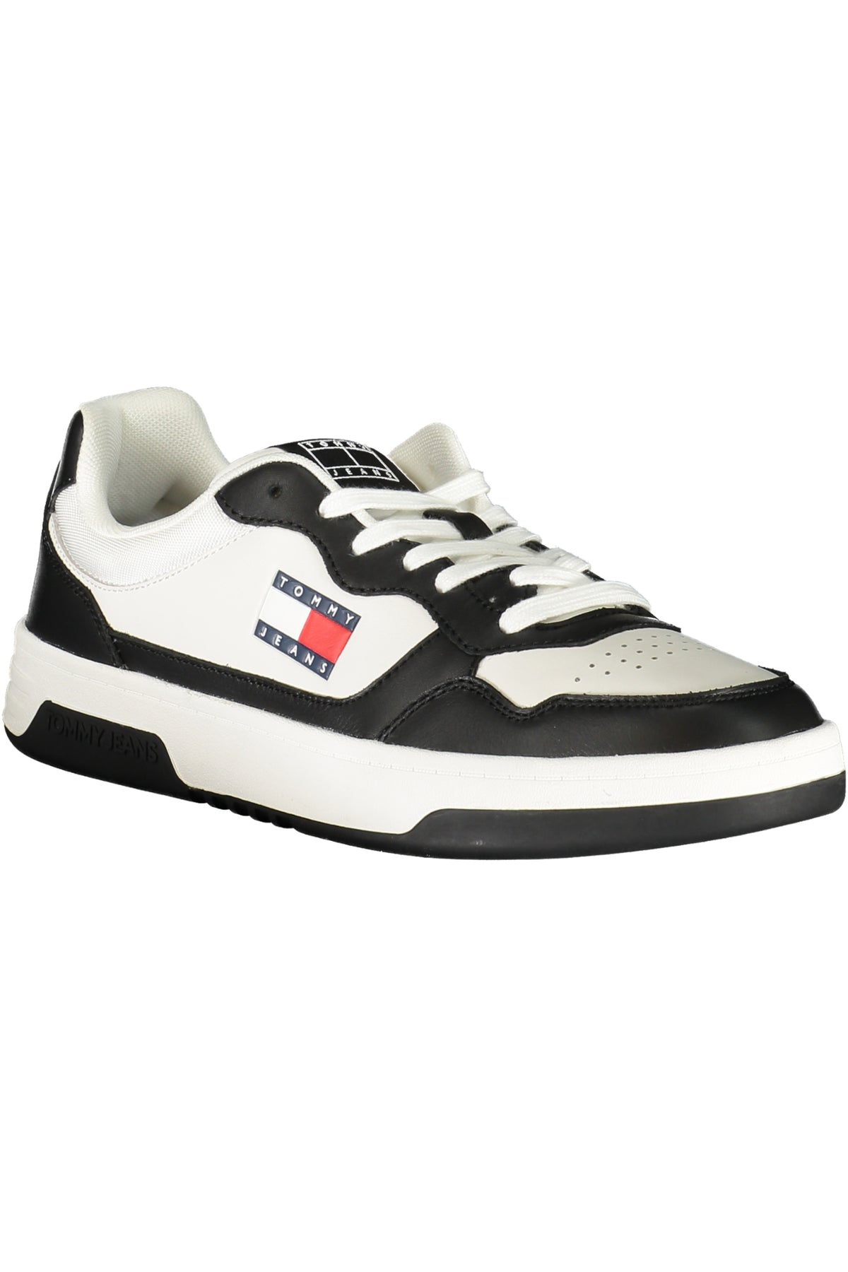 EM0EM01443_NEYBL – Stylische Herrensportschuhe in Schwarz mit Weißdetails - Bequem und Modern – Größe: 40, 41, 42, 43, 44, 45, 46 – Farbe: Nero