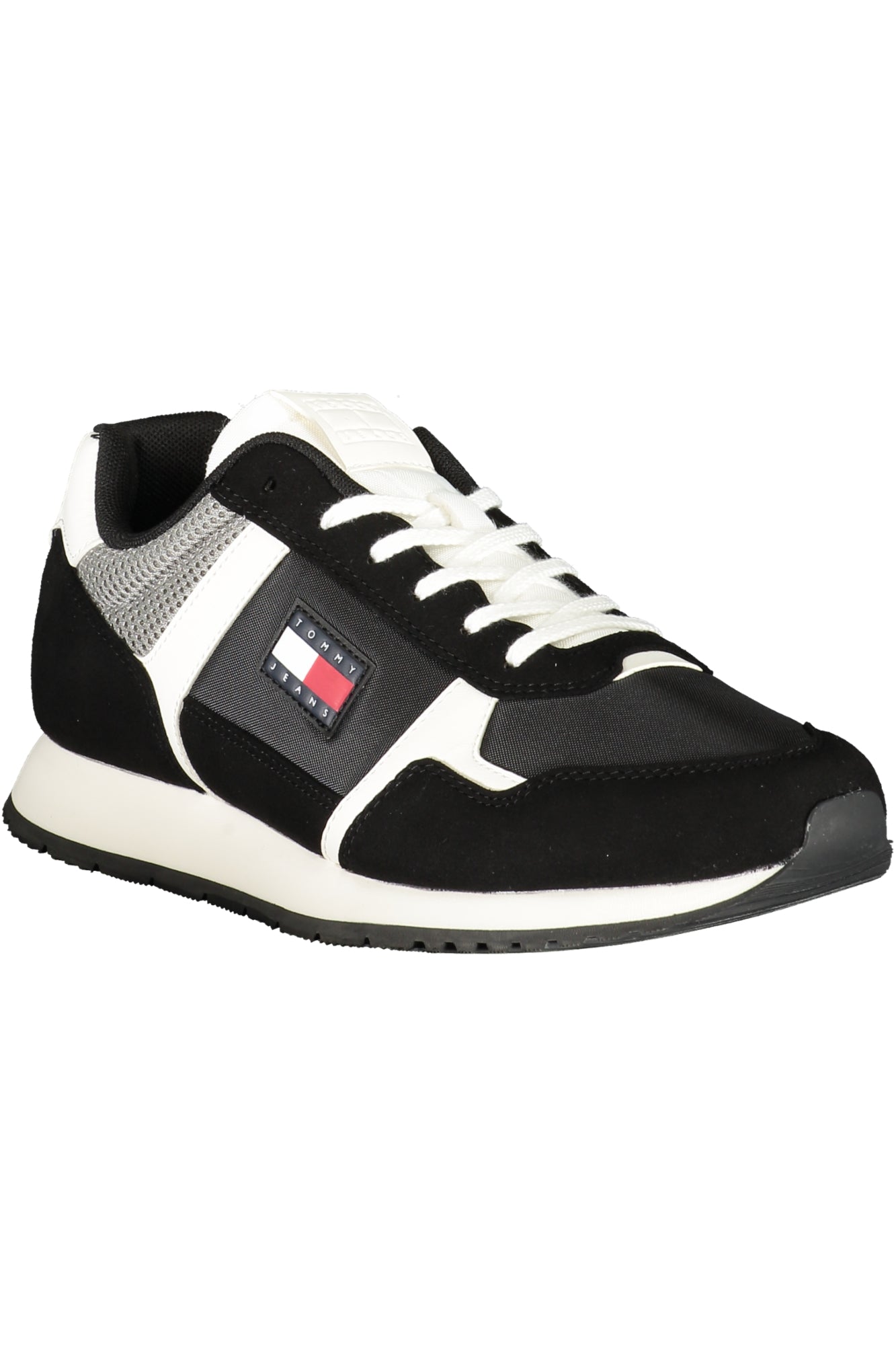 EM0EM01590_NEBDS – Eleganter Herrensportschuh in Schwarz mit Kontrastdetails und Komfort – Größe: 40, 41, 42, 43, 44, 45, 46 – Farbe: Nero