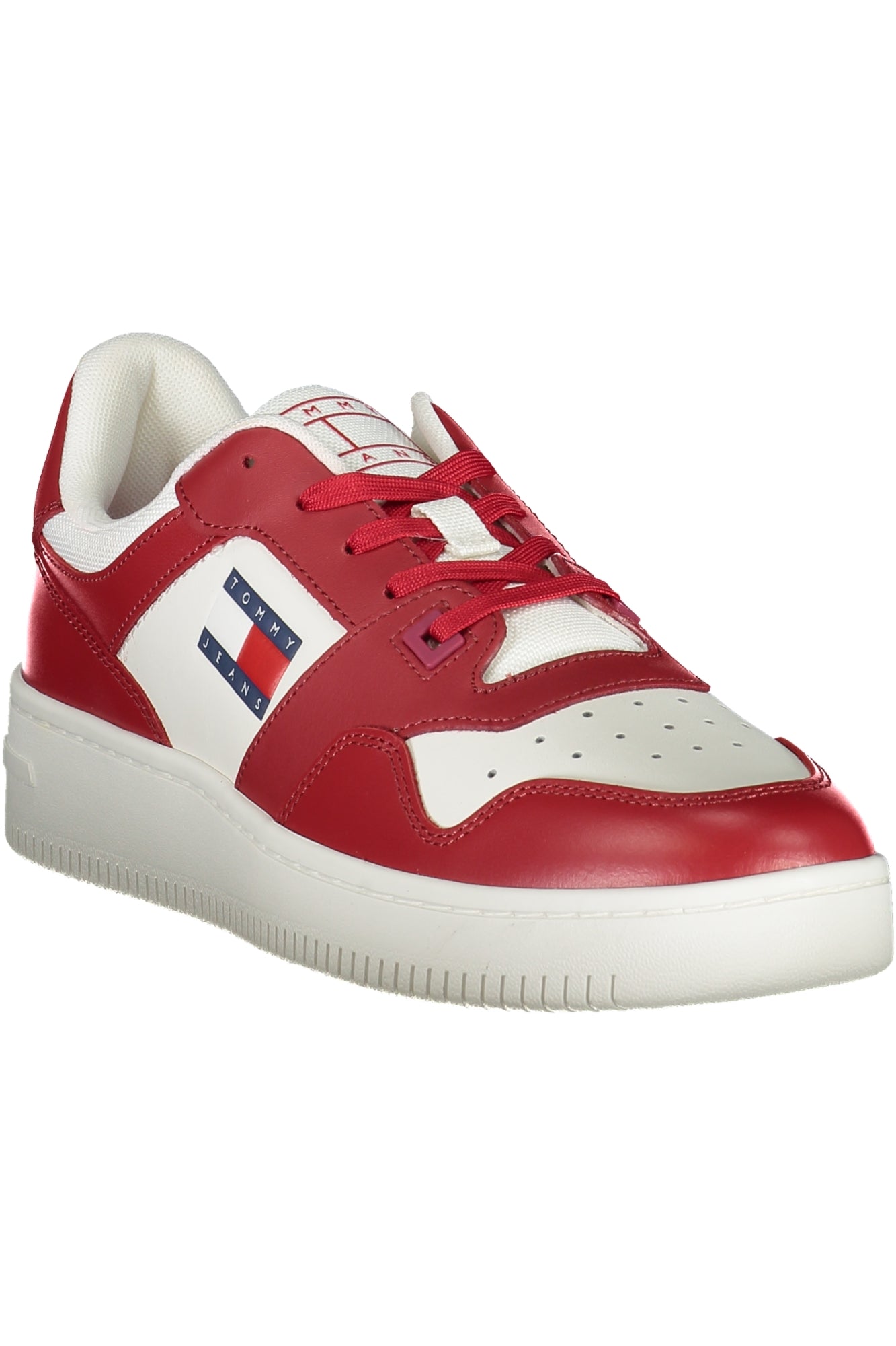 EM0EM01395_ROXLD – Herren Sportschuh: Roter Sneaker mit Schnürsenkeln und Kontrastdetails – Größe: 40, 41, 42, 43, 44, 45 – Farbe: Rosso