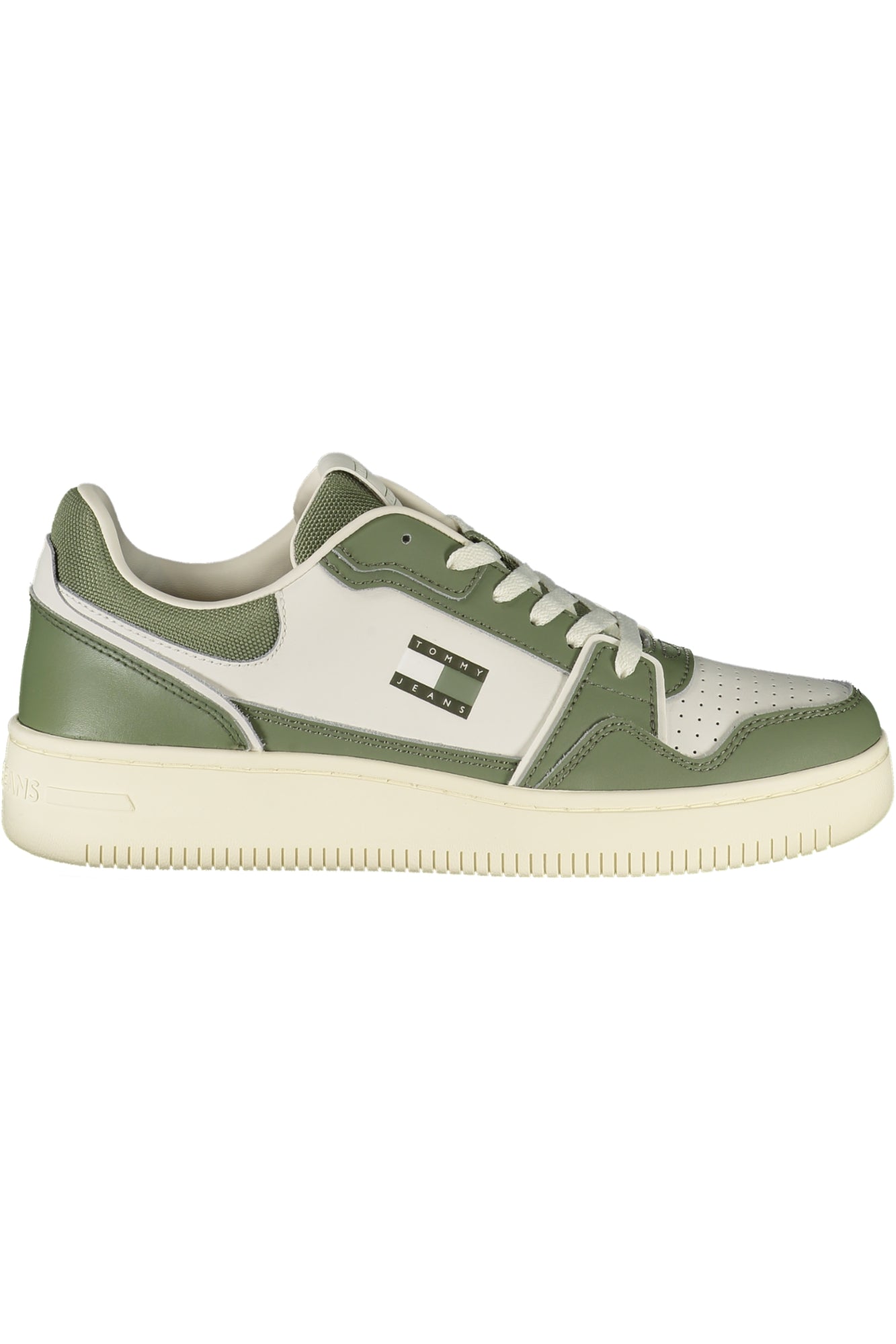 EM0EM01610_VE0LD – Grüner Herrensportschuh mit weißen Details und herausnehmbarer Sohle – Größe: 40, 41, 42, 43, 44, 45, 46 – Farbe: Verde