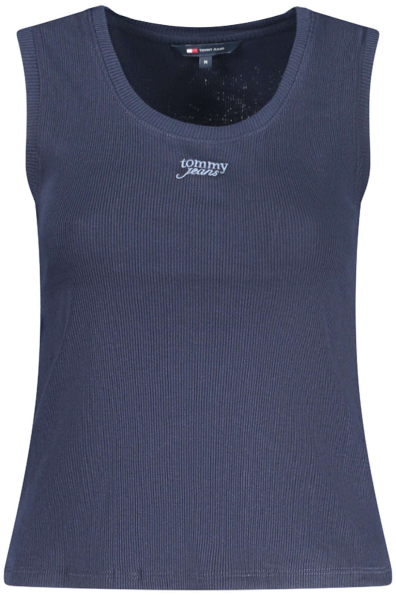 DW0DW21369_BLC1G – Damen-Tanktop Blau mit Stickerei – Nachhaltige Baumwolle, weiter Schnitt – Größe: XS, S, M, L, XL – Farbe: Blu