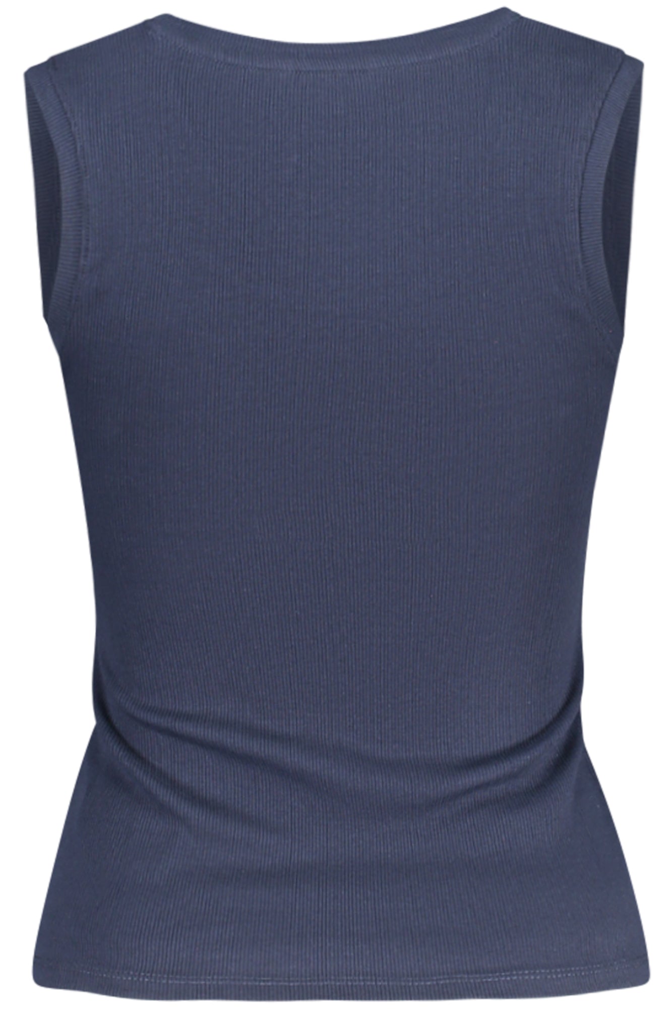 DW0DW20673_BLC1G – Damen-Tanktop Blau: Weit, Stickerei, Nachhaltiger Baumwollmix – Größe: XS, S, M, L, XL – Farbe: Blu