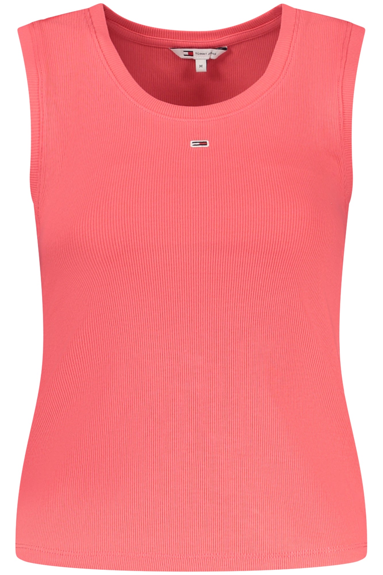 DW0DW20673_RSXI2 – Damen-Tanktop in Rosa mit Stickerei aus recycelter Baumwolle – Größe: XS, S, M, L, XL – Farbe: Rosa