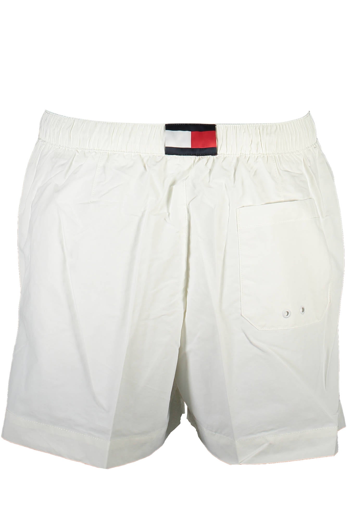 UM0UM02793_BIANCO_YBR – Weite Herren-Badeshorts, Weiß, Regular Fit, Recycelt, Bequem & Stylisch – Größe: XL – Farbe: Bianco