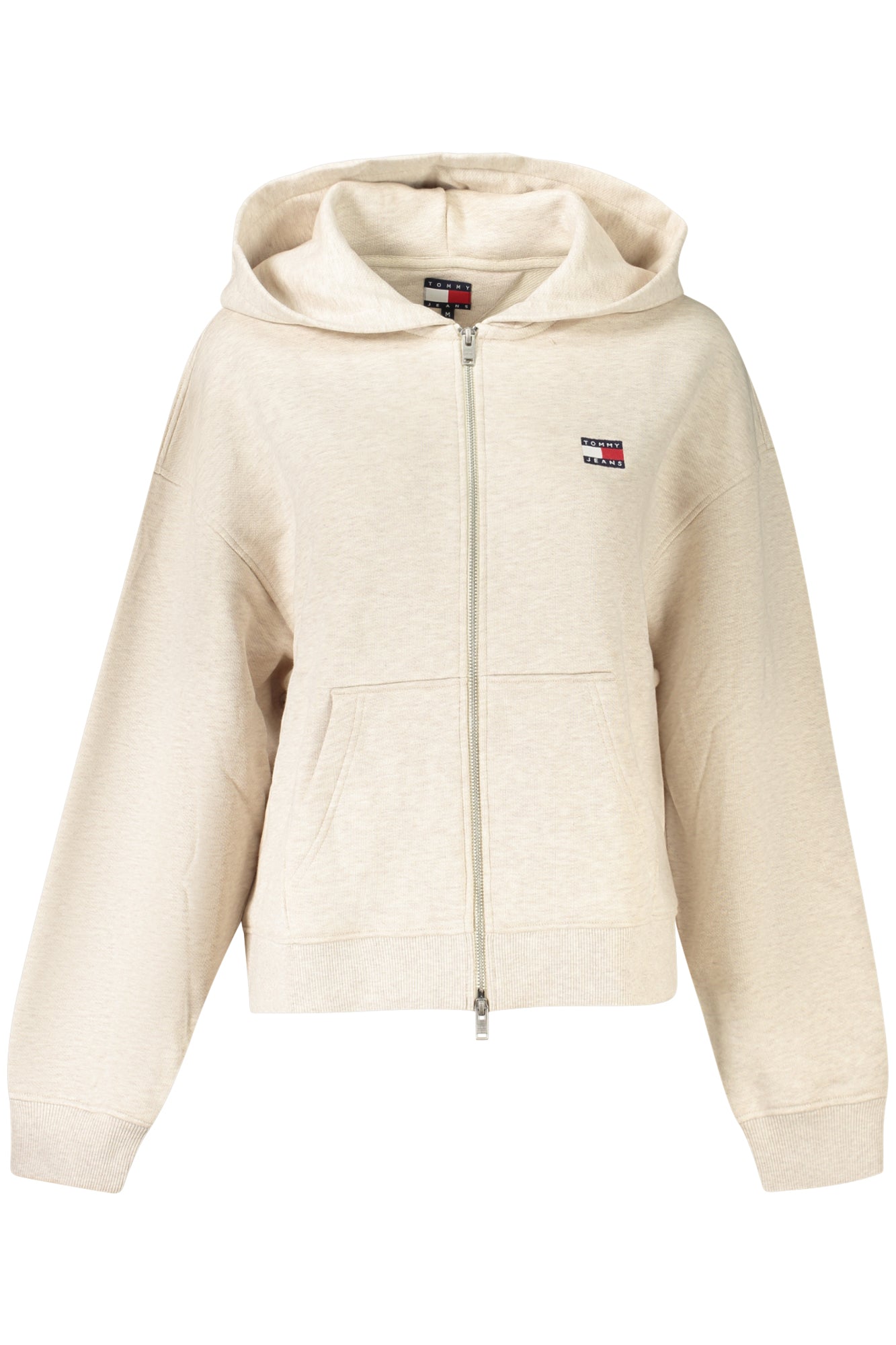 DW0DW19412_BEAE3 – Nachhaltige Beige Damen Sweatjacke mit Kapuze und Reißverschluss – Größe: XS, S, M, L, XL – Farbe: Beige
