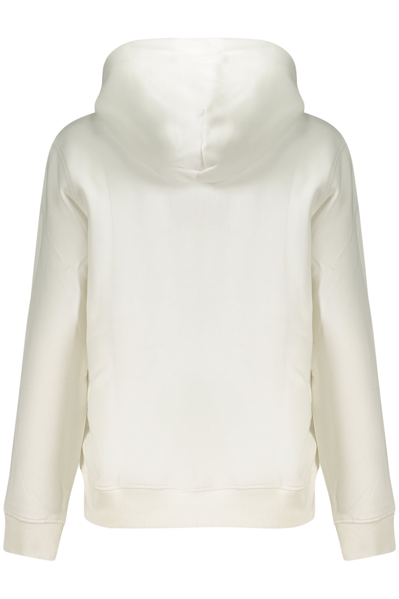 DW0DW17324_BIYBL – Damen Pullover Weiß: Fütterung & Kängurutasche – Bio-Baumwolle – Größe: XS, S, M, L, XL – Farbe: Bianco