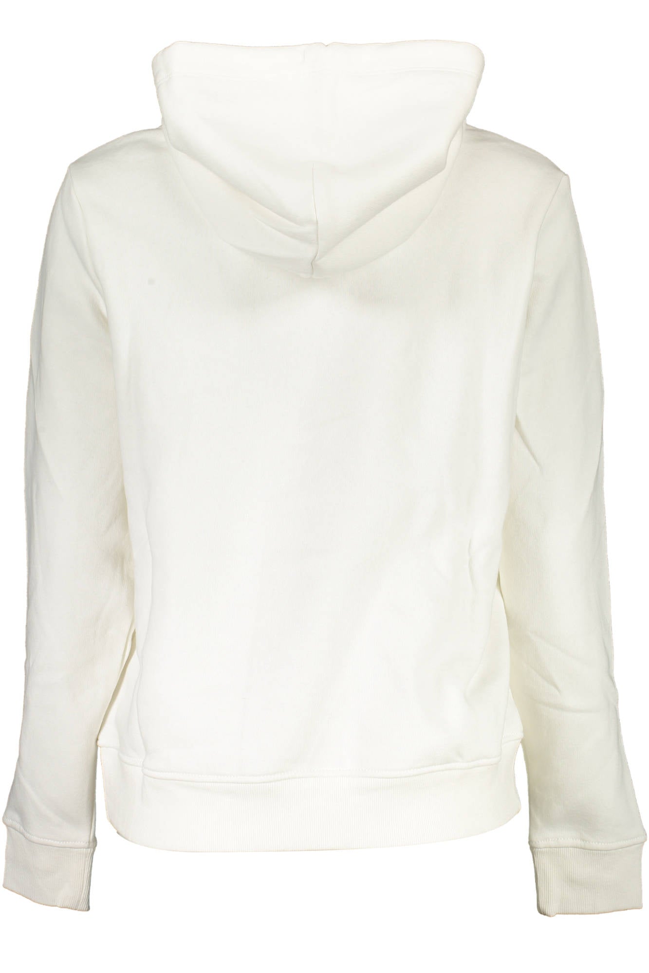 DW0DW14362_BIANCO_YBL – Damen Sweatshirt Weiß: Langarm, Kapuze, Kängurutasche, Stickerei – Größe: XL – Farbe: Bianco