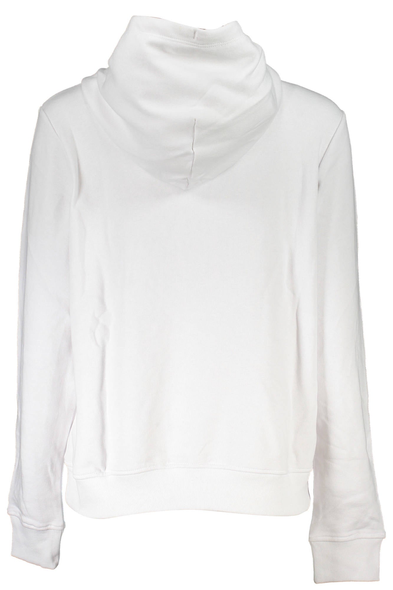 DW0DW15649_BIANCO_YBR – Elegantes Damen Sweatshirt ohne Reißverschluss – Weißer Hoodie – Größe: XS, S, M, L, XL – Farbe: Bianco
