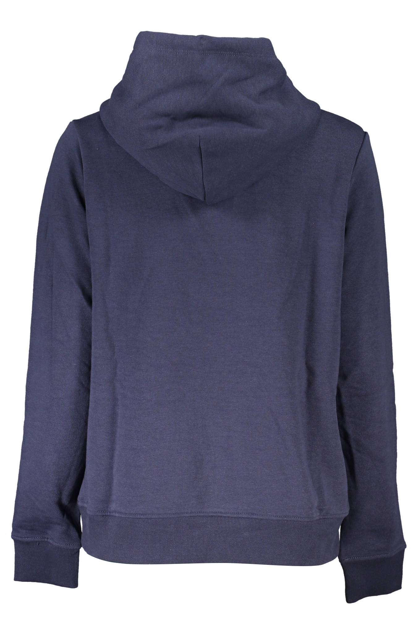 DW0DW15649_BLU_C87 – Blauer Damen-Kapuzenpullover aus Baumwolle mit Kängurutasche, Langarm – Größe: XS, S, M, L, XL – Farbe: Blu