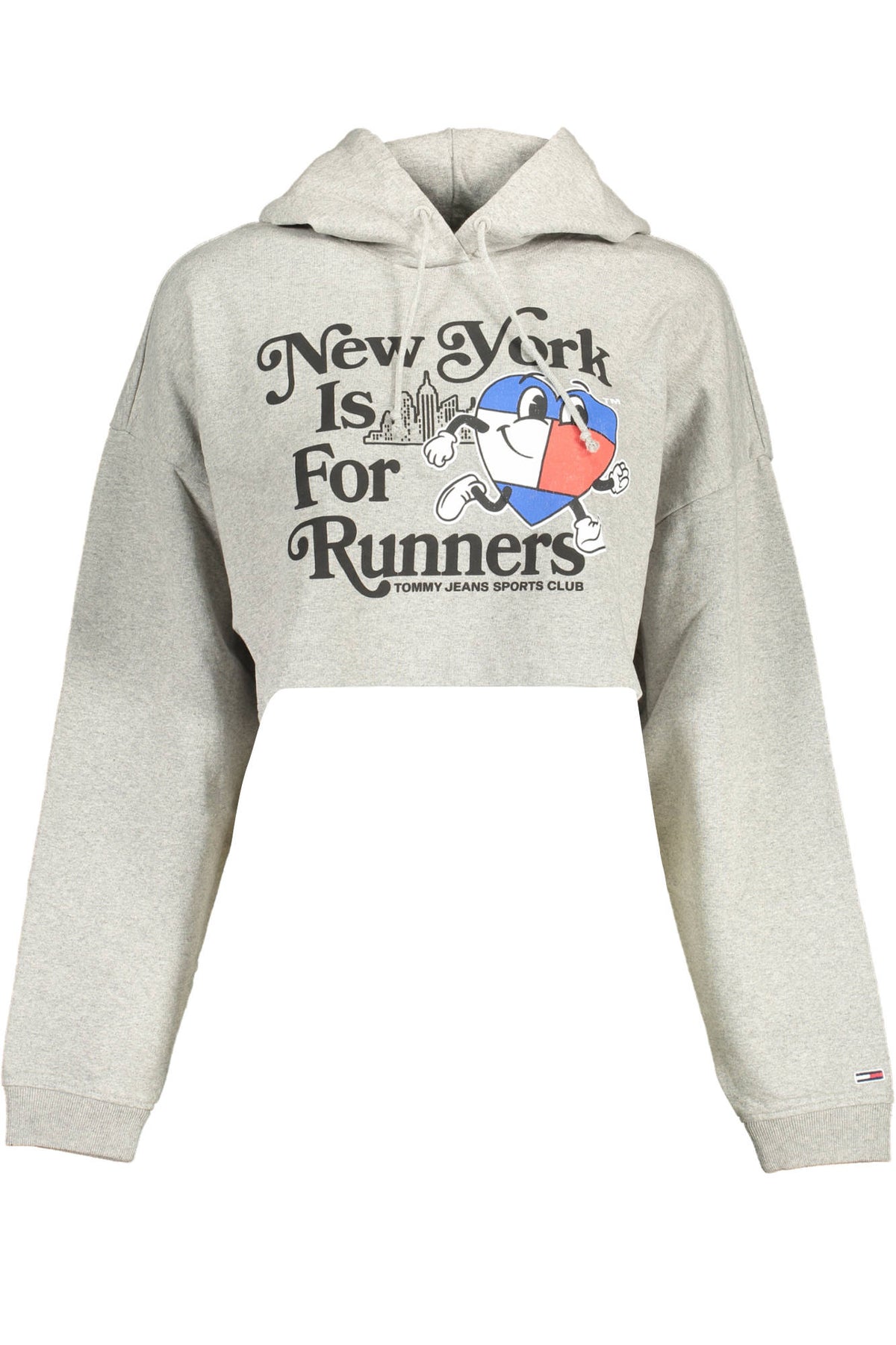 DW0DW14872_GRIGIO_PJ4 – Grauer Langarm-Kapuzenpullover für Damen – Nachhaltiges Design – Größe: XS, S, M, L, XL – Farbe: Grigio