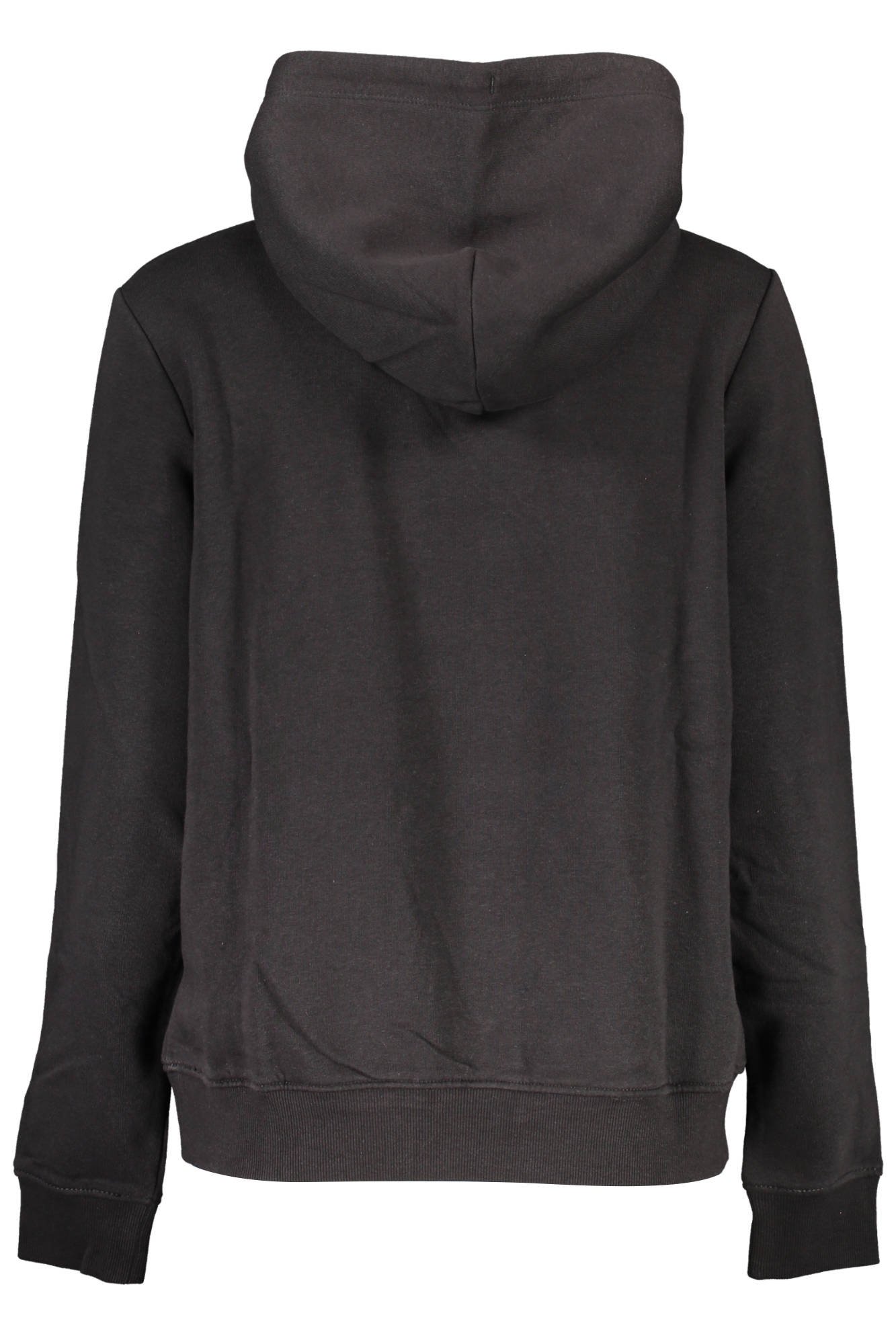DW0DW14362_NERO_BDS – Damen Langarm Fleece Pullover in Schwarz mit Kapuze und Logo – Größe: L, XL – Farbe: Nero
