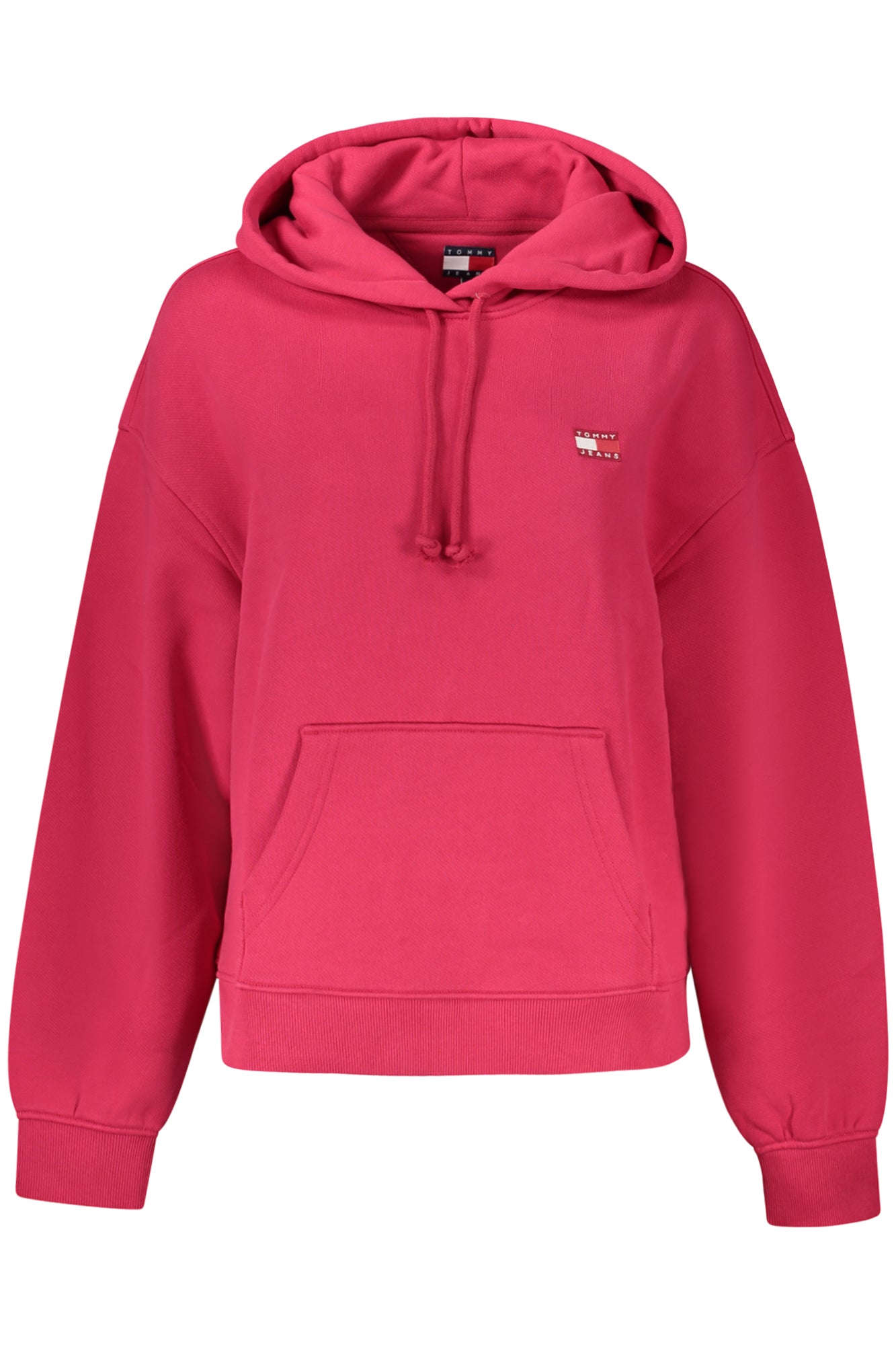 DW0DW19414_RSXJP – Rosa Damenkapuzenpullover aus regenerierter Baumwolle mit Stickerei – Größe: XS, S, M, L, XL – Farbe: Rosa