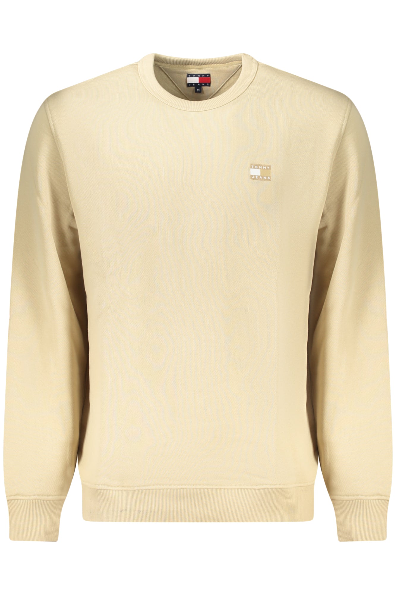 DM0DM20660_BERVB – Herren-Sweatshirt beige: Nachhaltiges Langarmshirt mit Logo-Applikation – Größe: S, M, L, XL, 2XL – Farbe: Beige