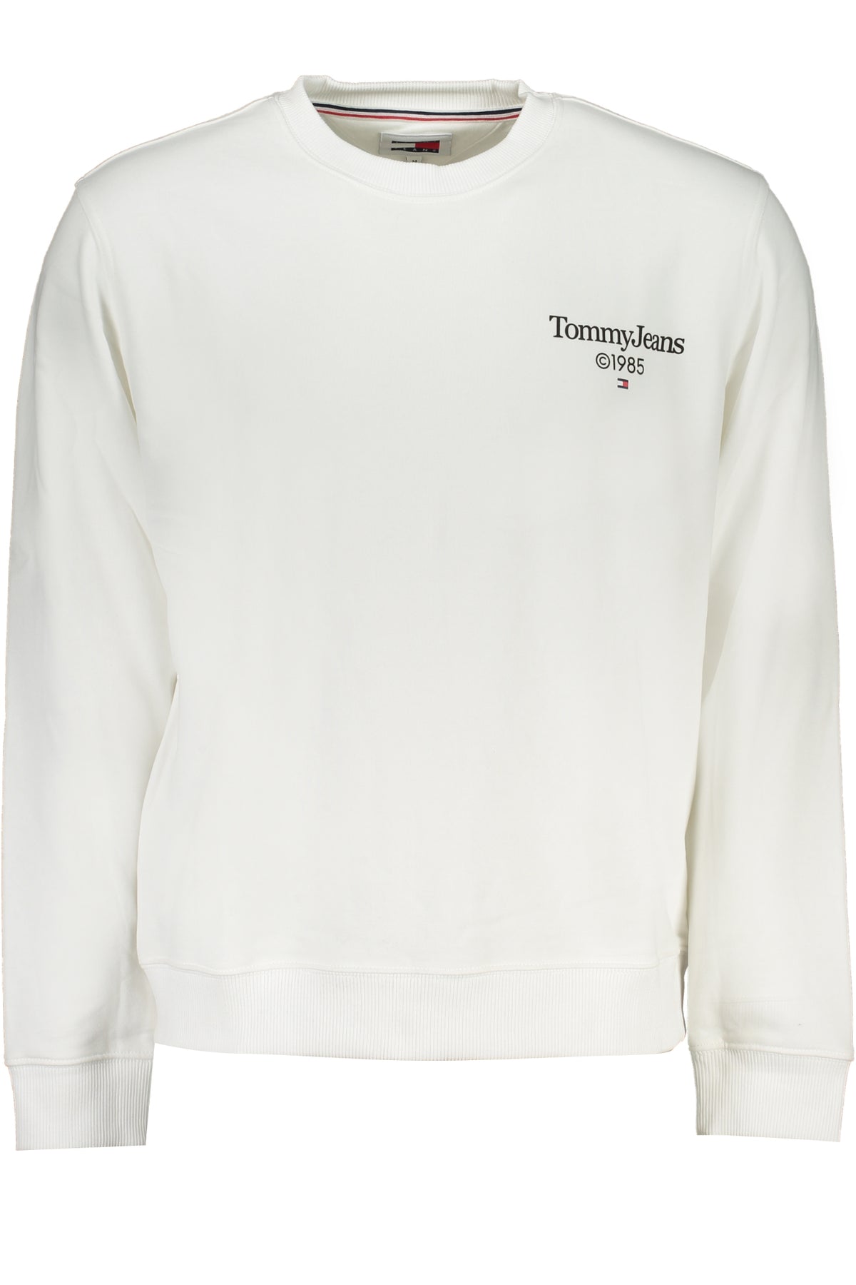 DM0DM18609_BIYBR – Weiße Herren Sweatshirt: Nachhaltiges Langarm-Shirt ohne Reißverschluss – Größe: M, L, XL, 2XL, S – Farbe: Bianco
