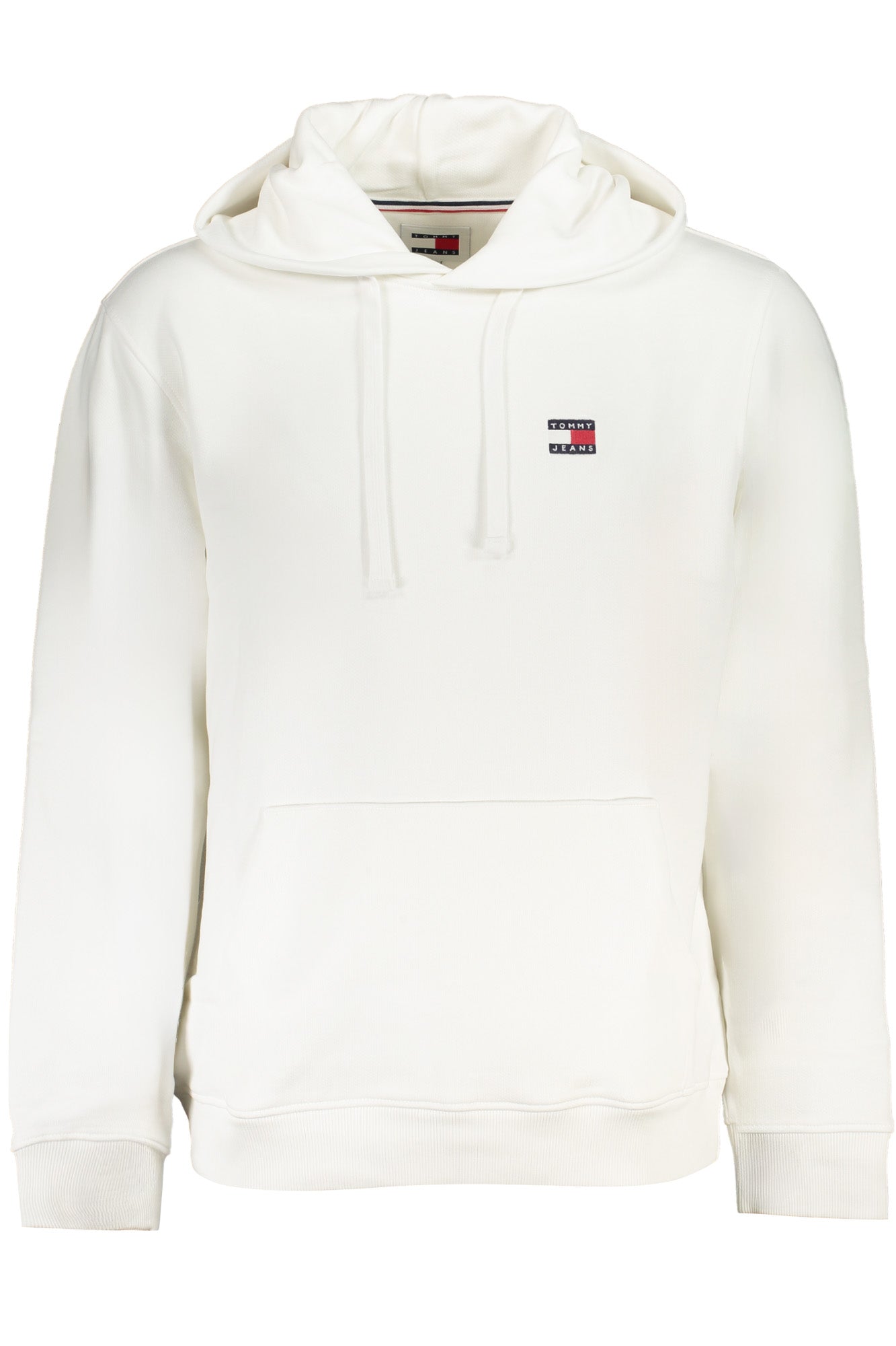 DM0DM17988_BIYBR – Weißes Herren-Kapuzen-Sweatshirt mit Tasche und Applikation – Größe: S, L, XL, 2XL, M – Farbe: Bianco