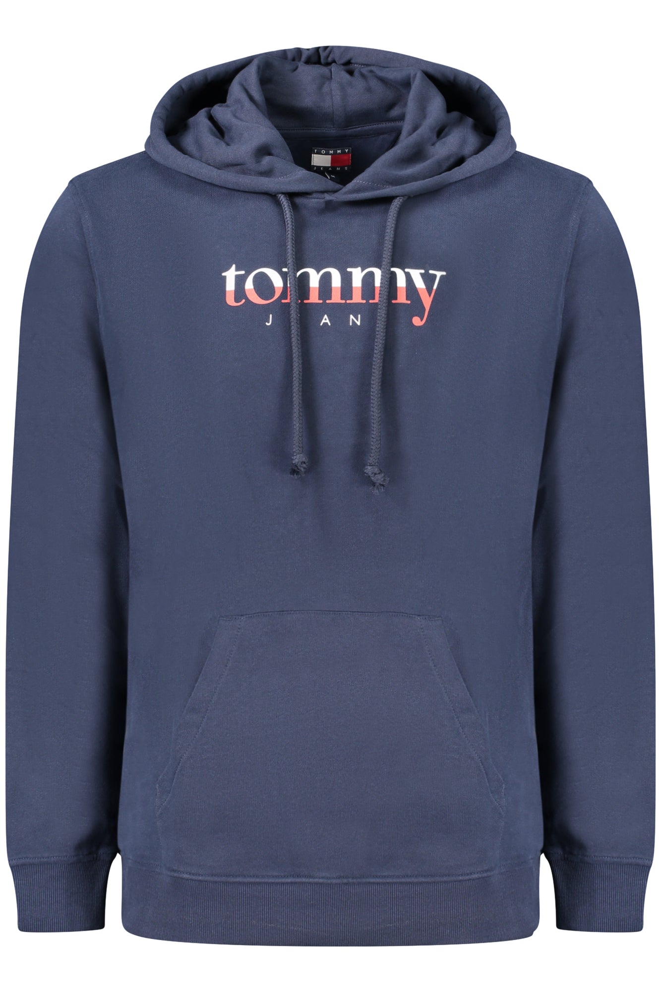 DM0DM22113_BLC1G – Herren Kapuzenpullover Blau - Angeraute Bio-Baumwolle mit Print – Größe: S, M, L, XL, 2XL – Farbe: Blu