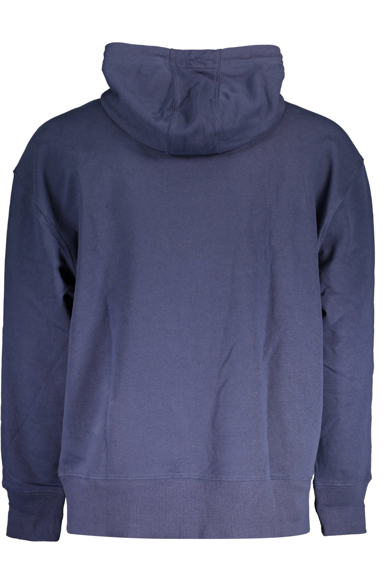 DM0DM15796_BLU_C87 – Nachhaltiges Herren-Sweatshirt: Blauer Kapuzenpullover mit Stickerei – Größe: S, M, L, XL, 2XL – Farbe: Blu