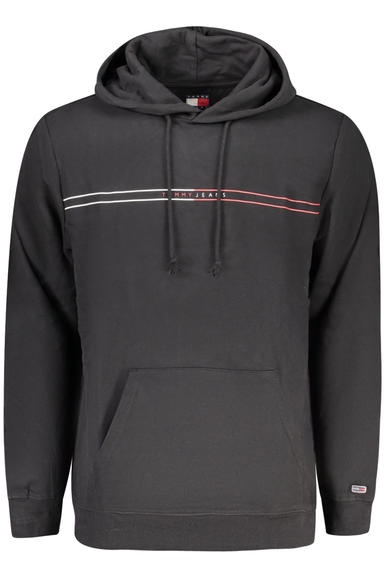 DM0DM20847_NEBDS – Herren Kapuzensweatshirt in Schwarz - Nachhaltige Baumwolle, Tasche – Größe: S, M, L, XL, 2XL, 3XL – Farbe: Nero