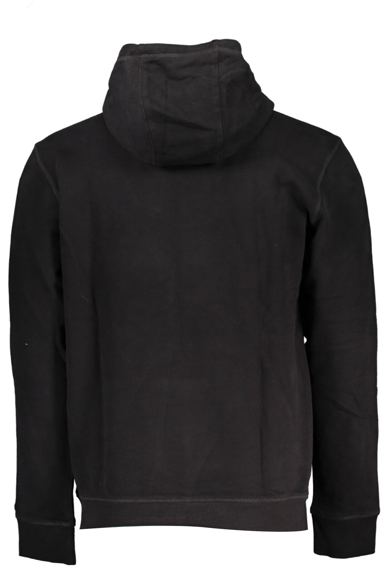 DM0DM13882_NERO_BDS – Herren Kapuzensweatshirt aus Bio-Baumwolle – Schwarz, Stickerei-Details – Größe: XS, S, XL, 2XL – Farbe: Nero