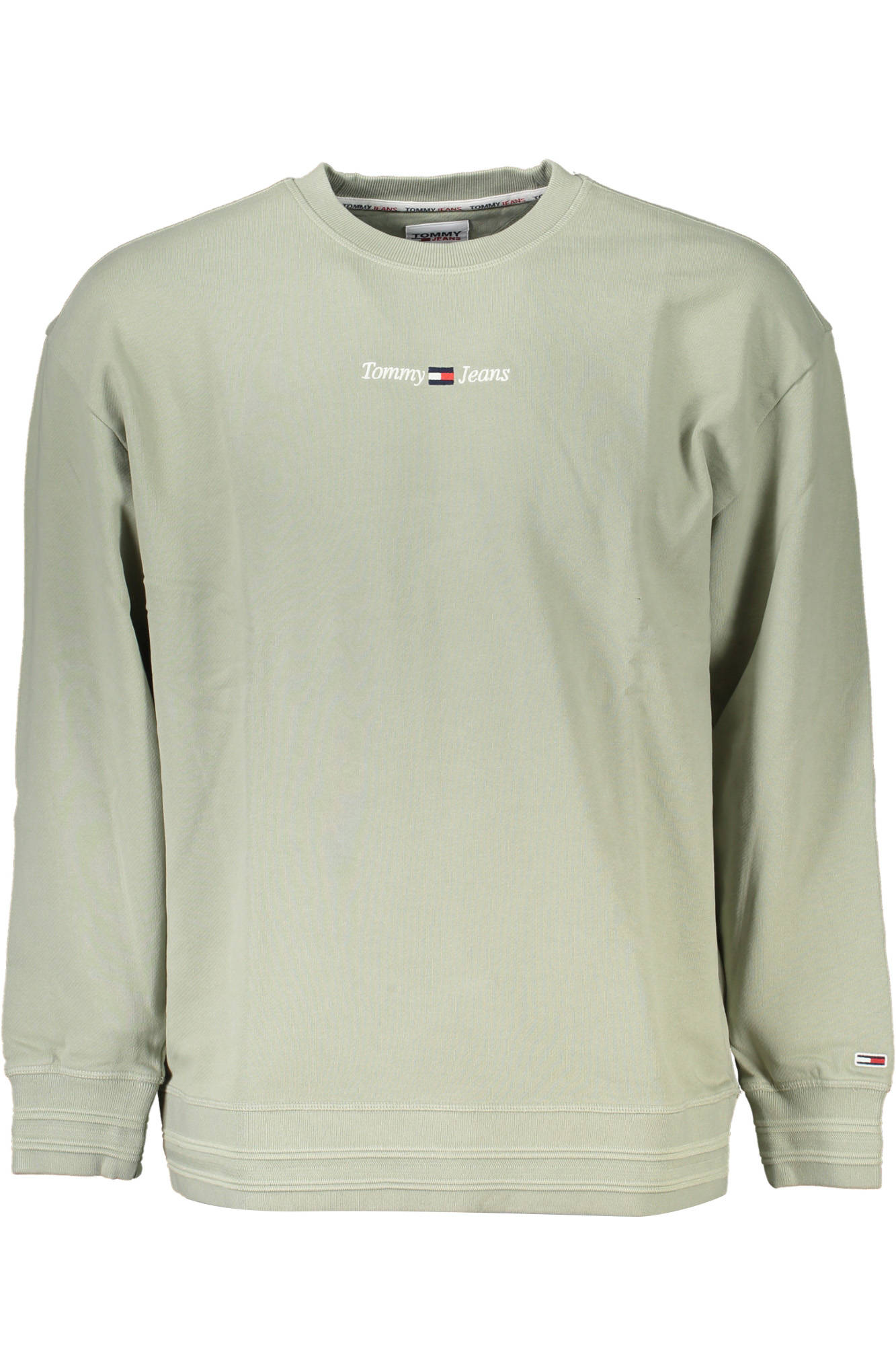 DM0DM13881_VERDE_PMI – Herren-Sweatshirt in Grün: Langlebig, Bio-Baumwolle, Stickerei – Größe: S, L – Farbe: Verde